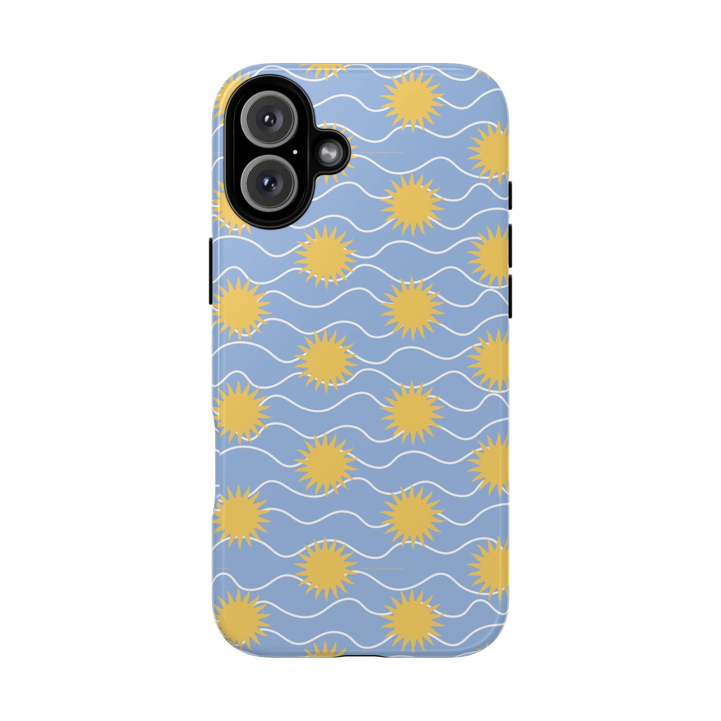 Sunny Waves Blue iPhone Case