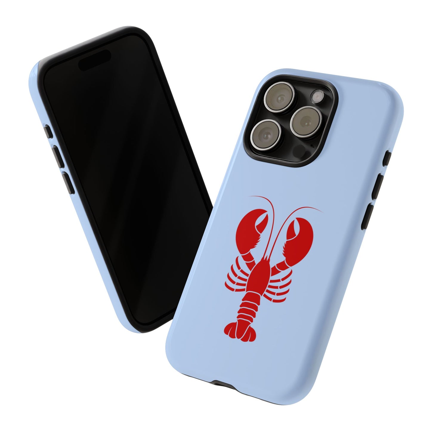 Red Lobster on Sky Blue iPhone Case