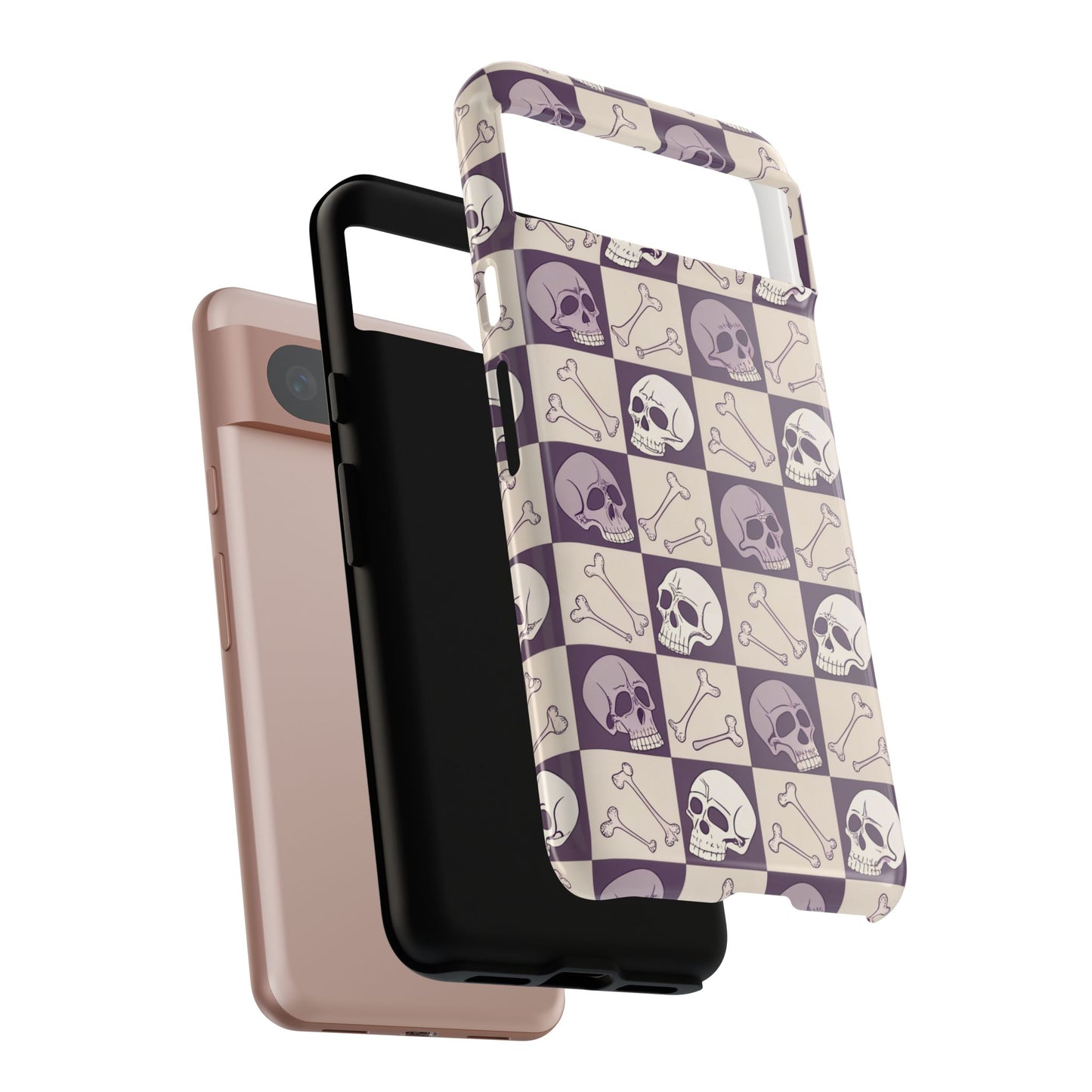 Skull & Bones Checkered Google Pixel Case