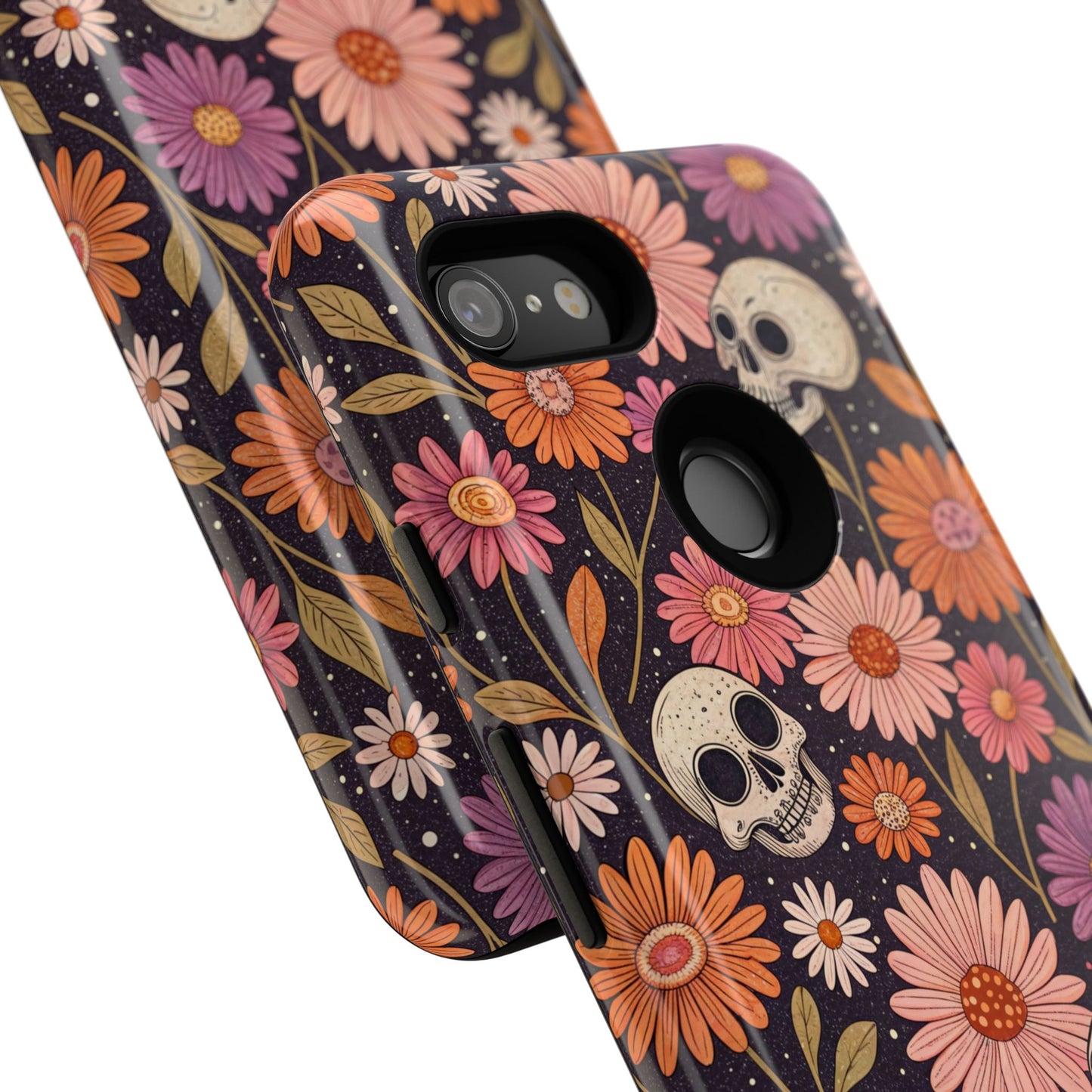 Skulls & Fall Florals Google Pixel Case