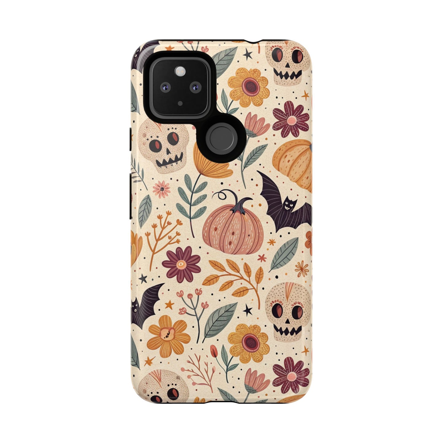 Halloween Skulls & Pumpkins Floral Google Pixel Case