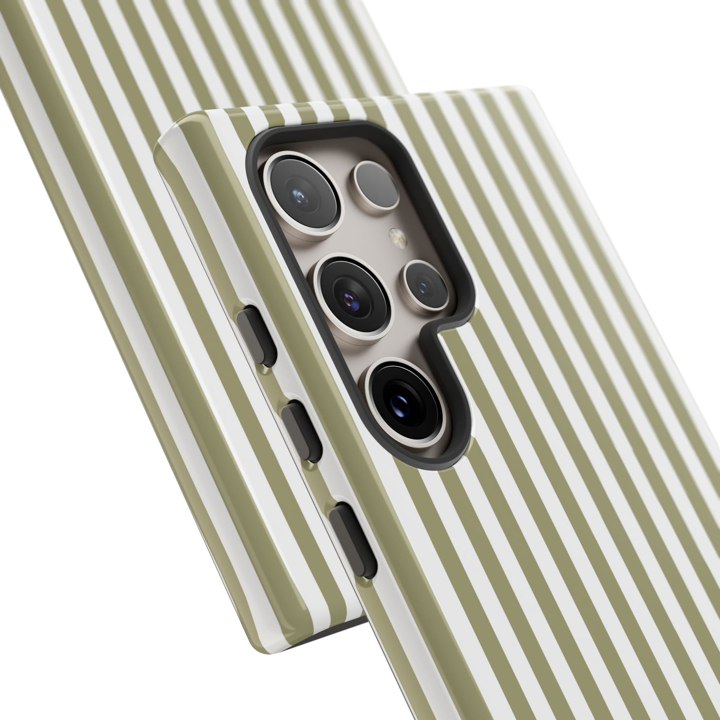 Sage & White Stripe Samsung Case