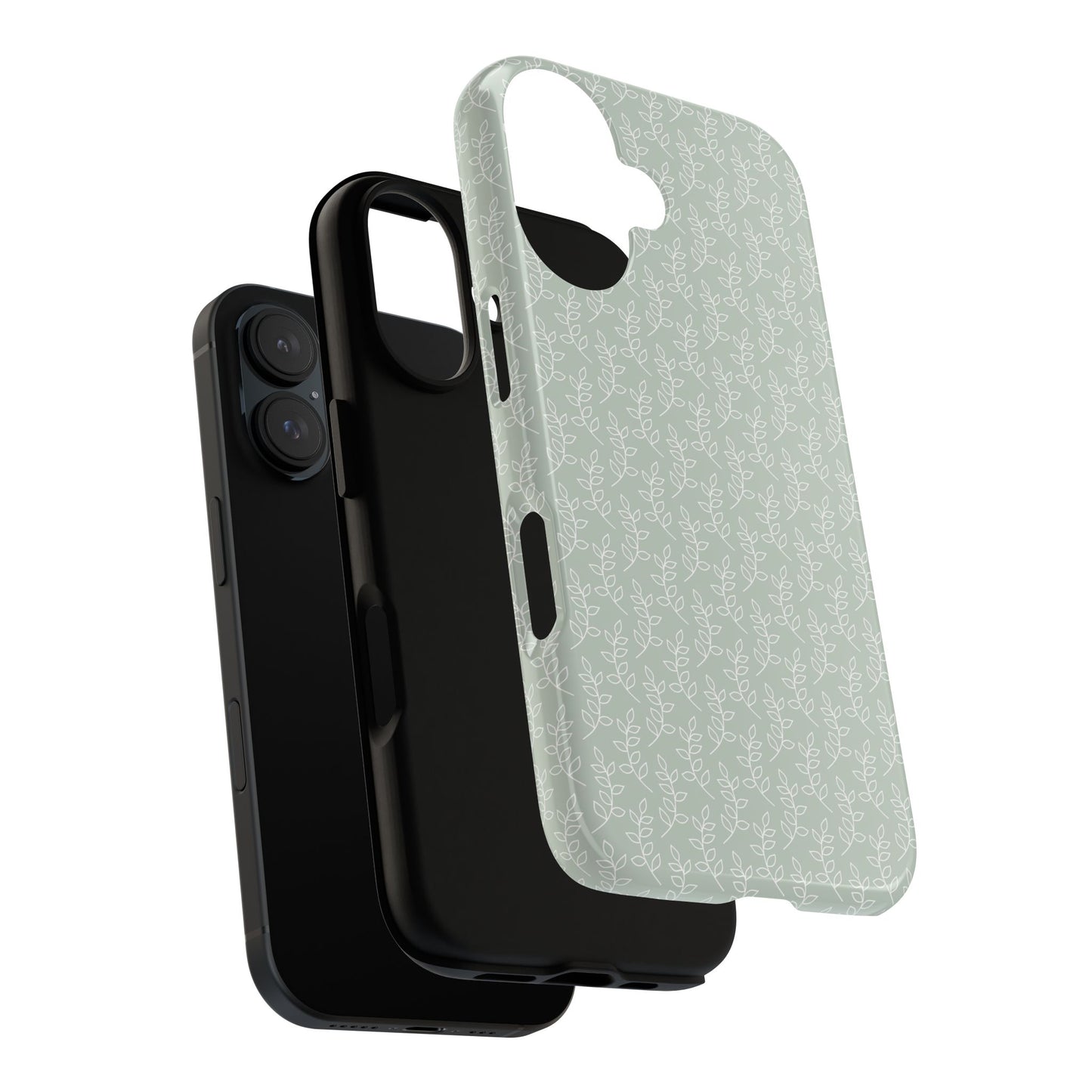 Minimal Leaf Print iPhone Case