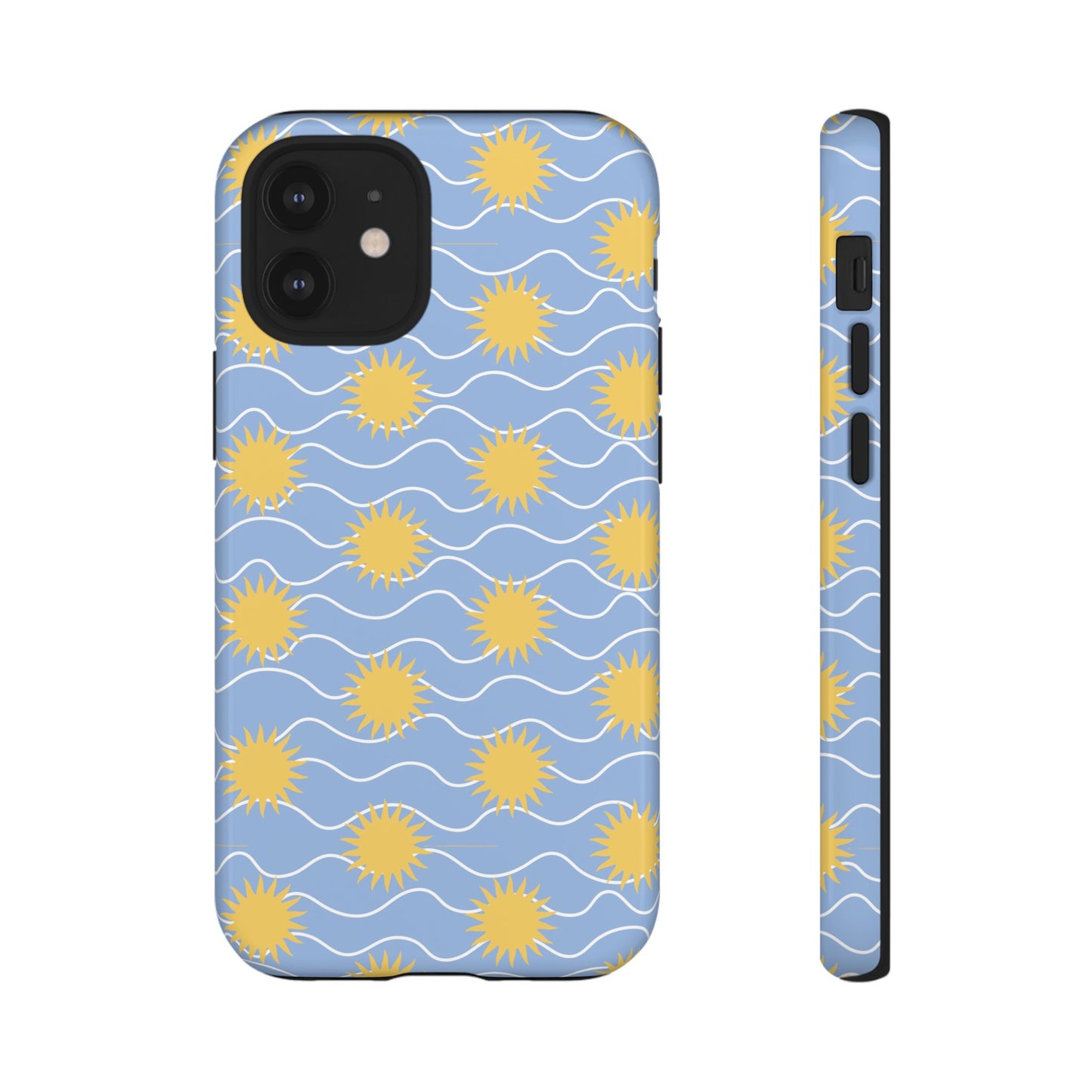 Sunny Waves Blue iPhone Case