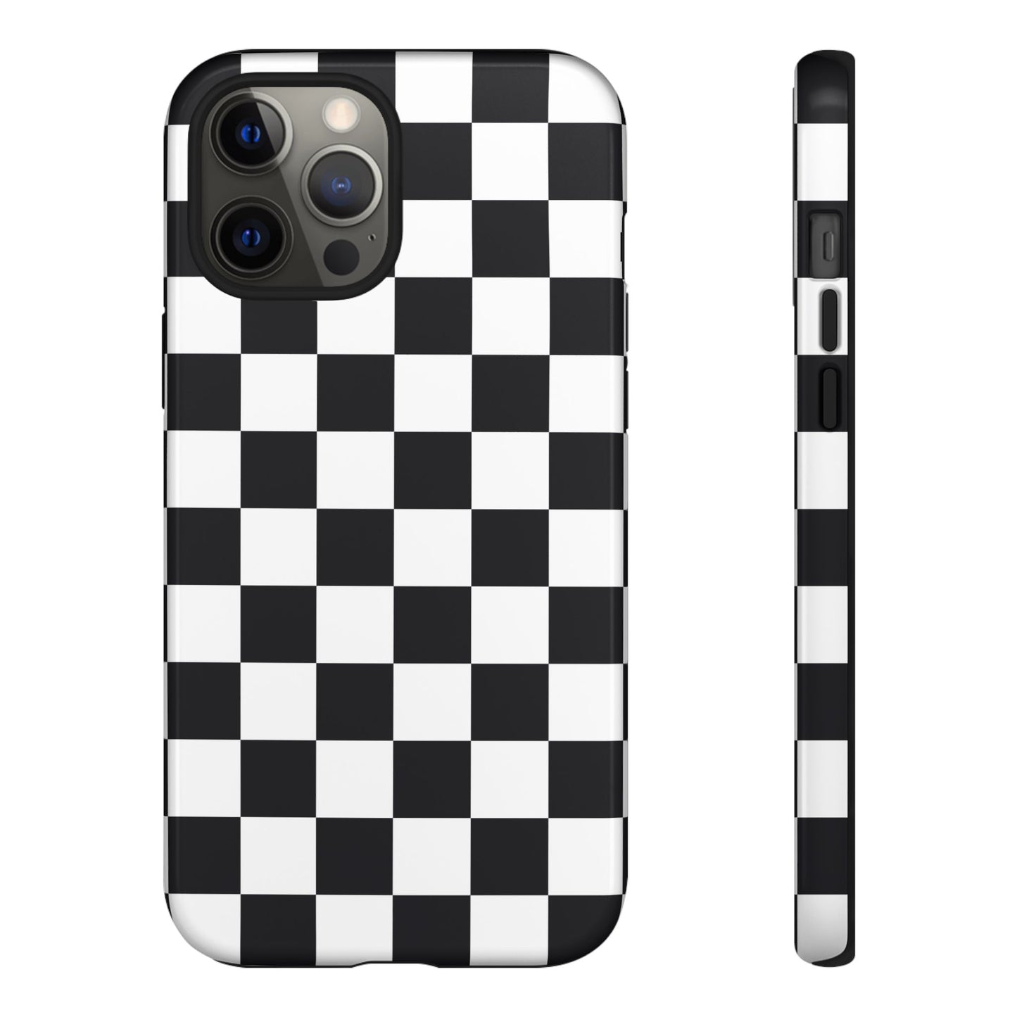 Black & White Checkerboard iPhone Case