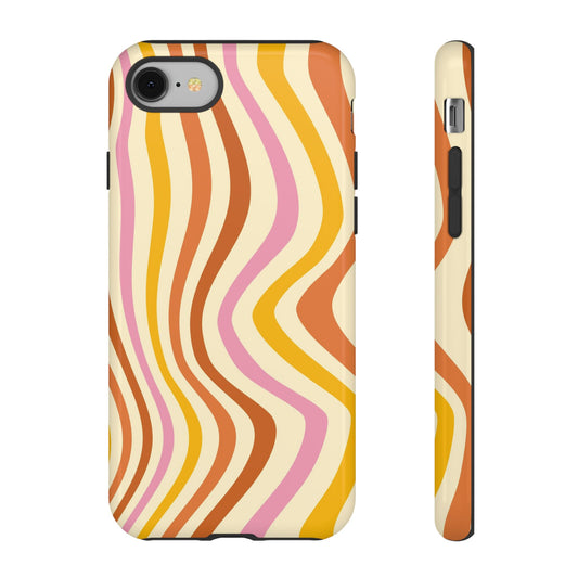 Retro Sunset Wave iPhone Case