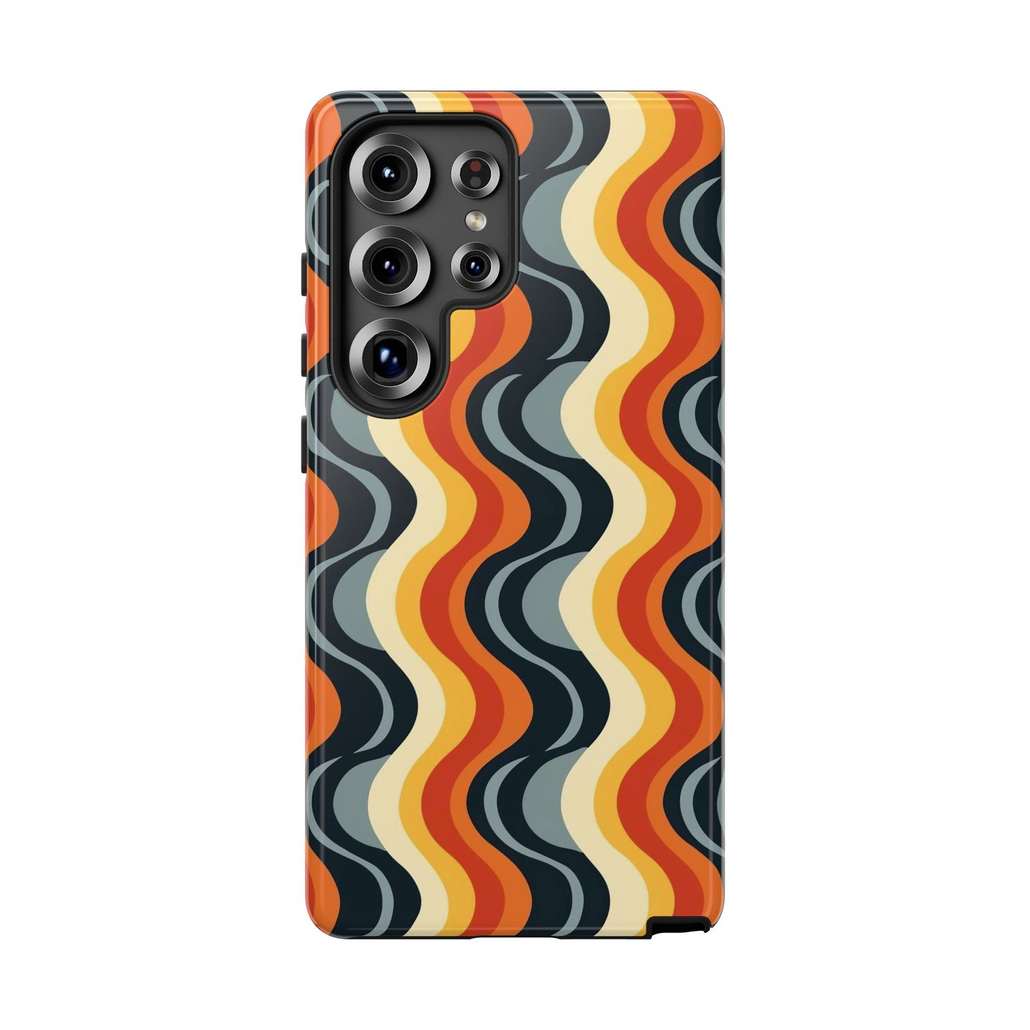 Retro Wavy Stripe Samsung Phone Case