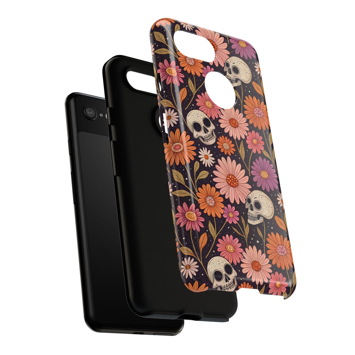 Skulls & Fall Florals Google Pixel Case