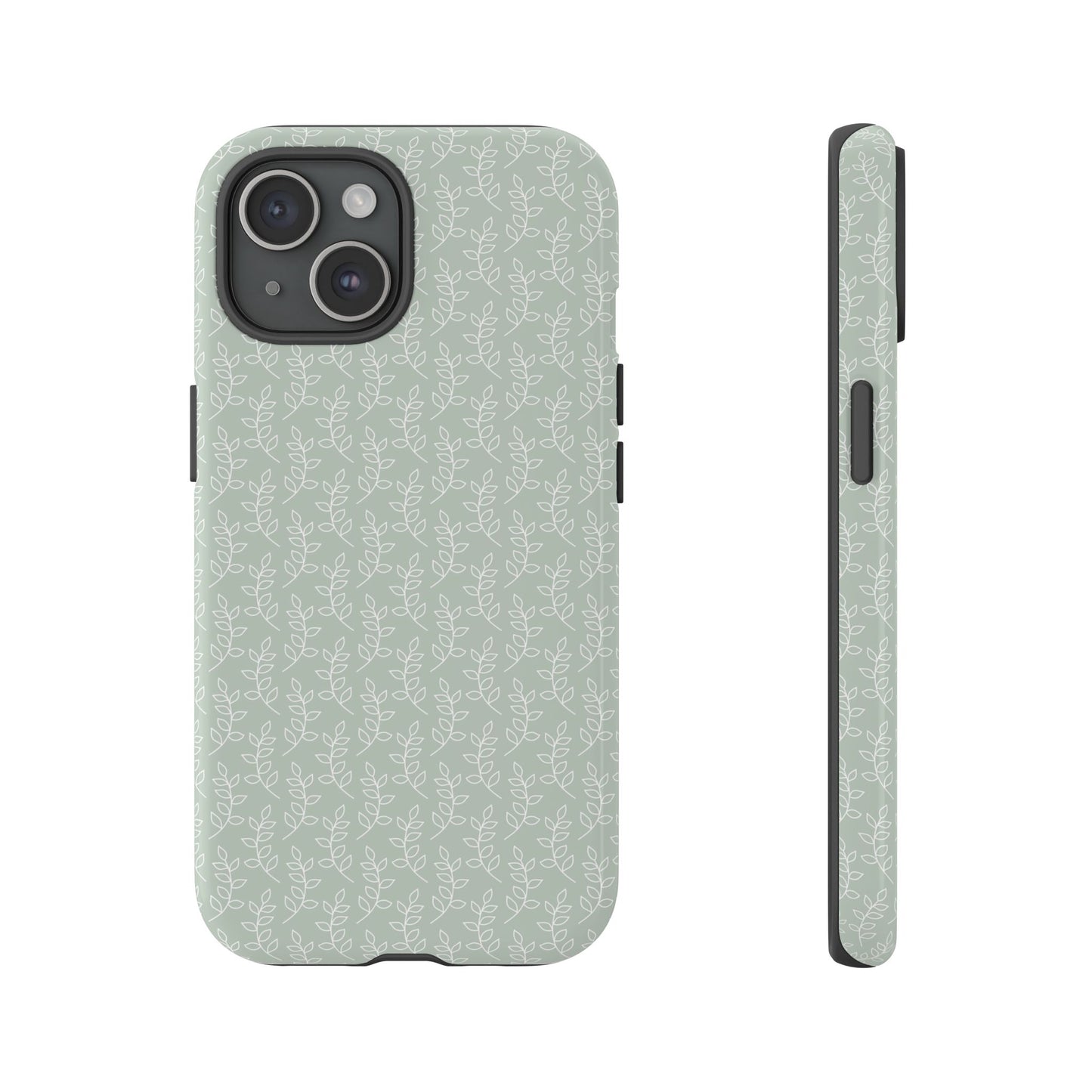 Minimal Leaf Print iPhone Case