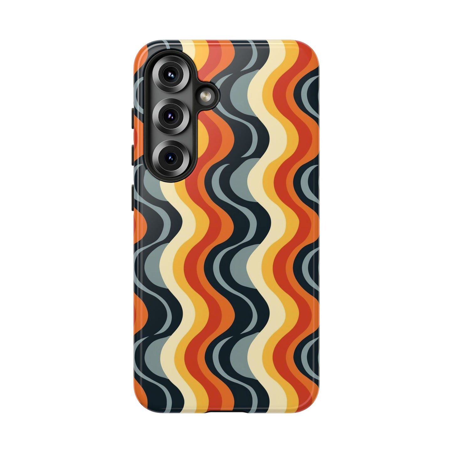 Retro Wavy Stripe Samsung Phone Case