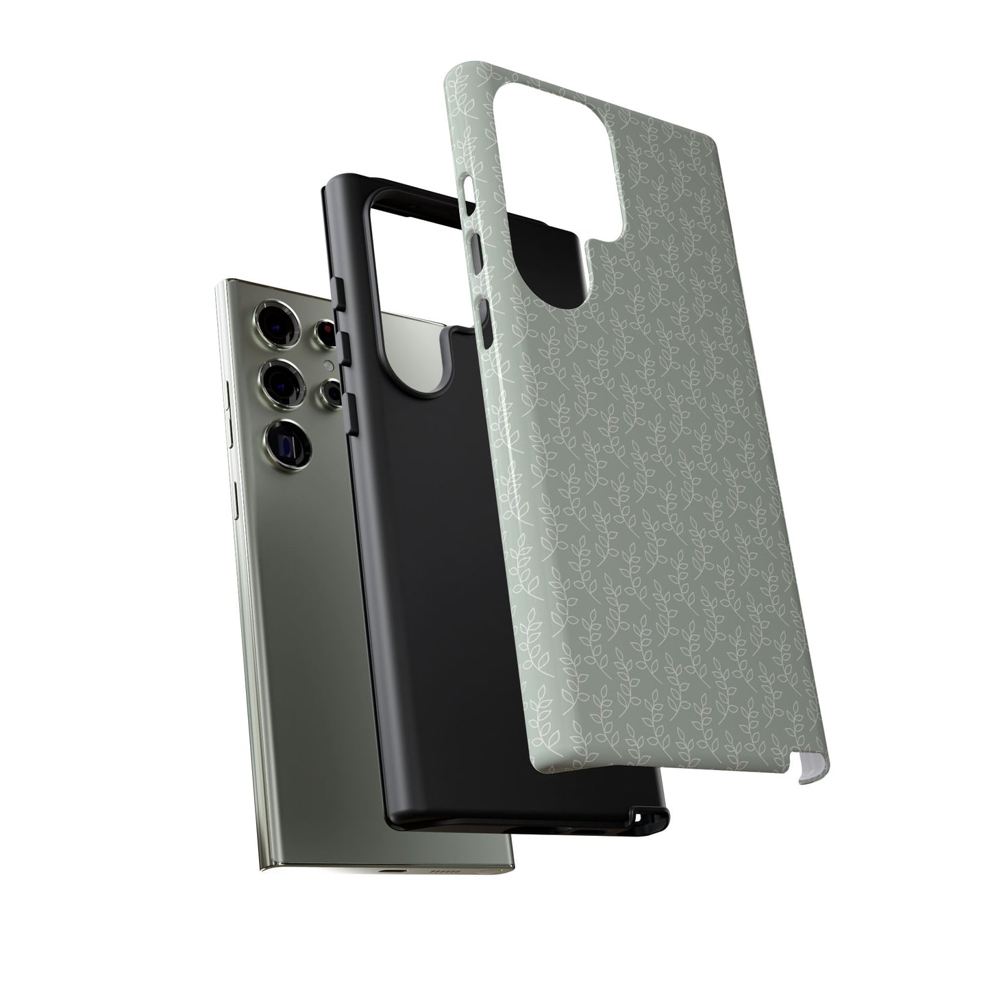 Minimal Leaf Print Samsung Case