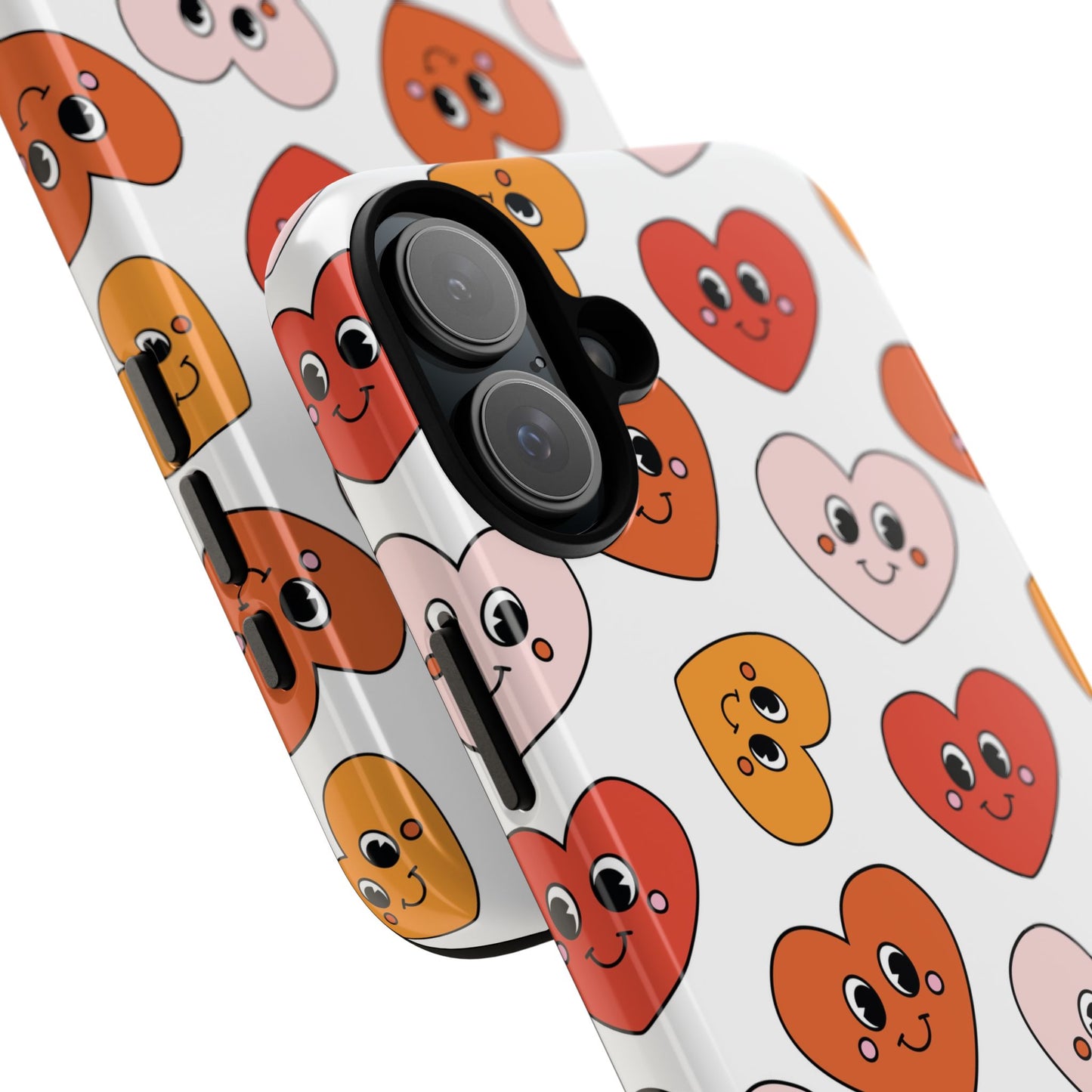 Smiley Heart Faces iPhone Case