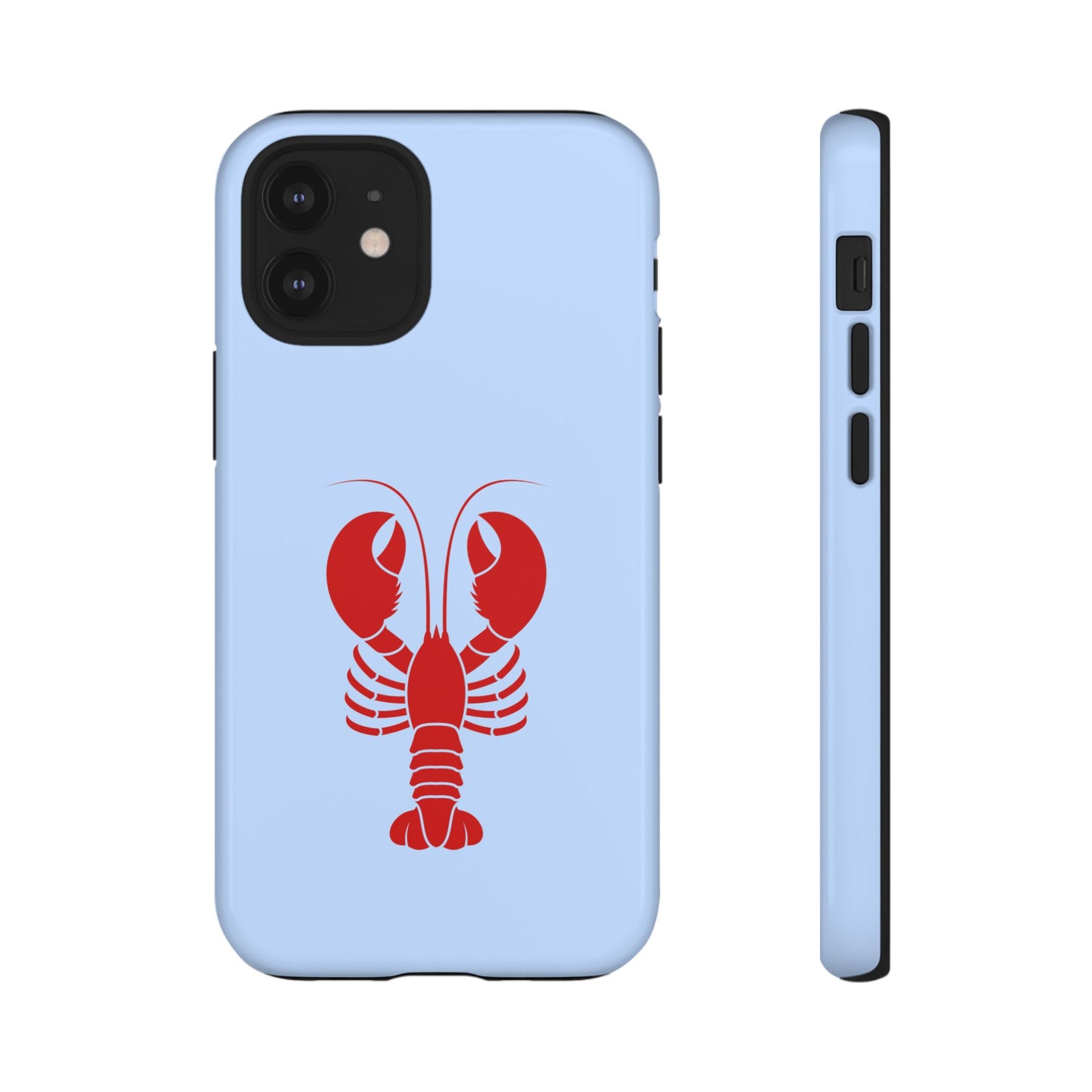 Red Lobster on Sky Blue iPhone Case