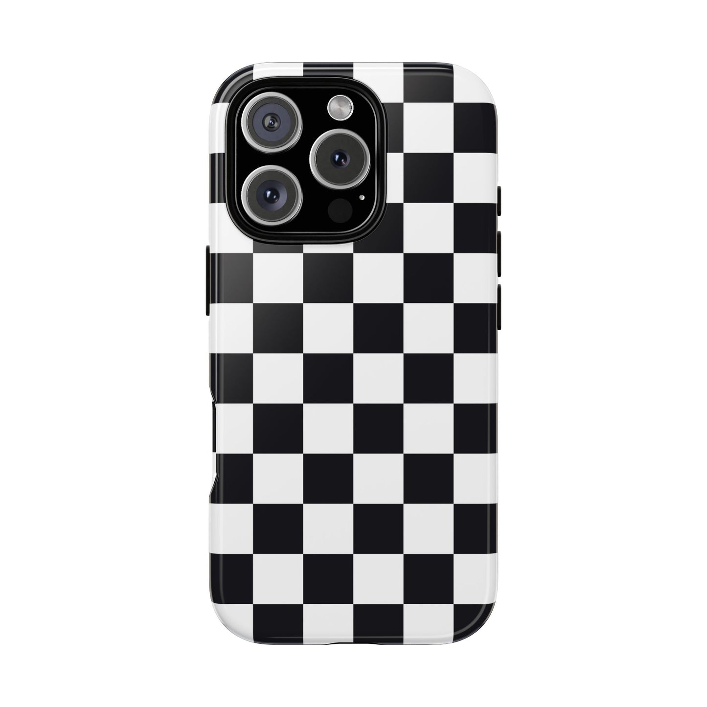 Black & White Checkerboard iPhone Case