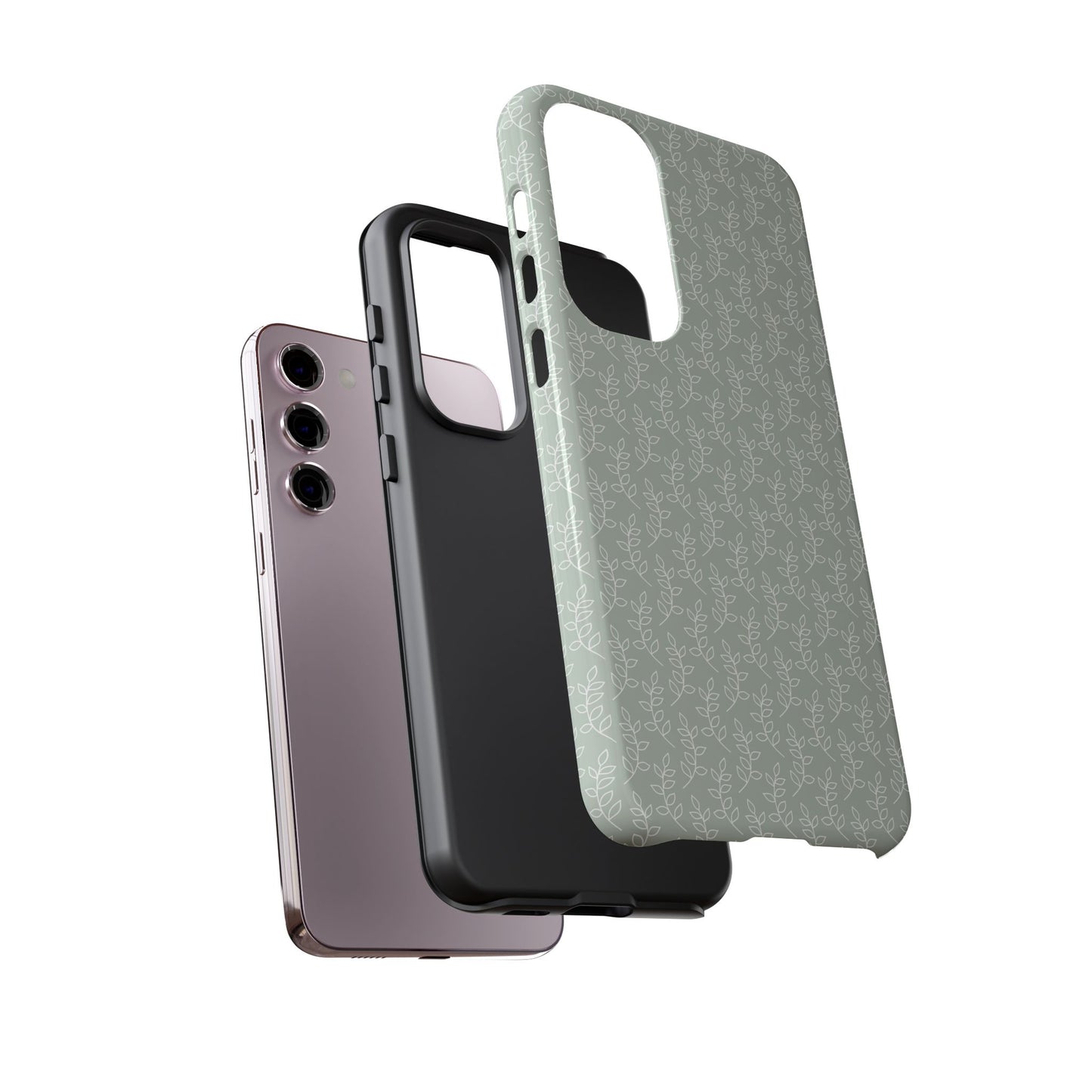 Minimal Leaf Print Samsung Case