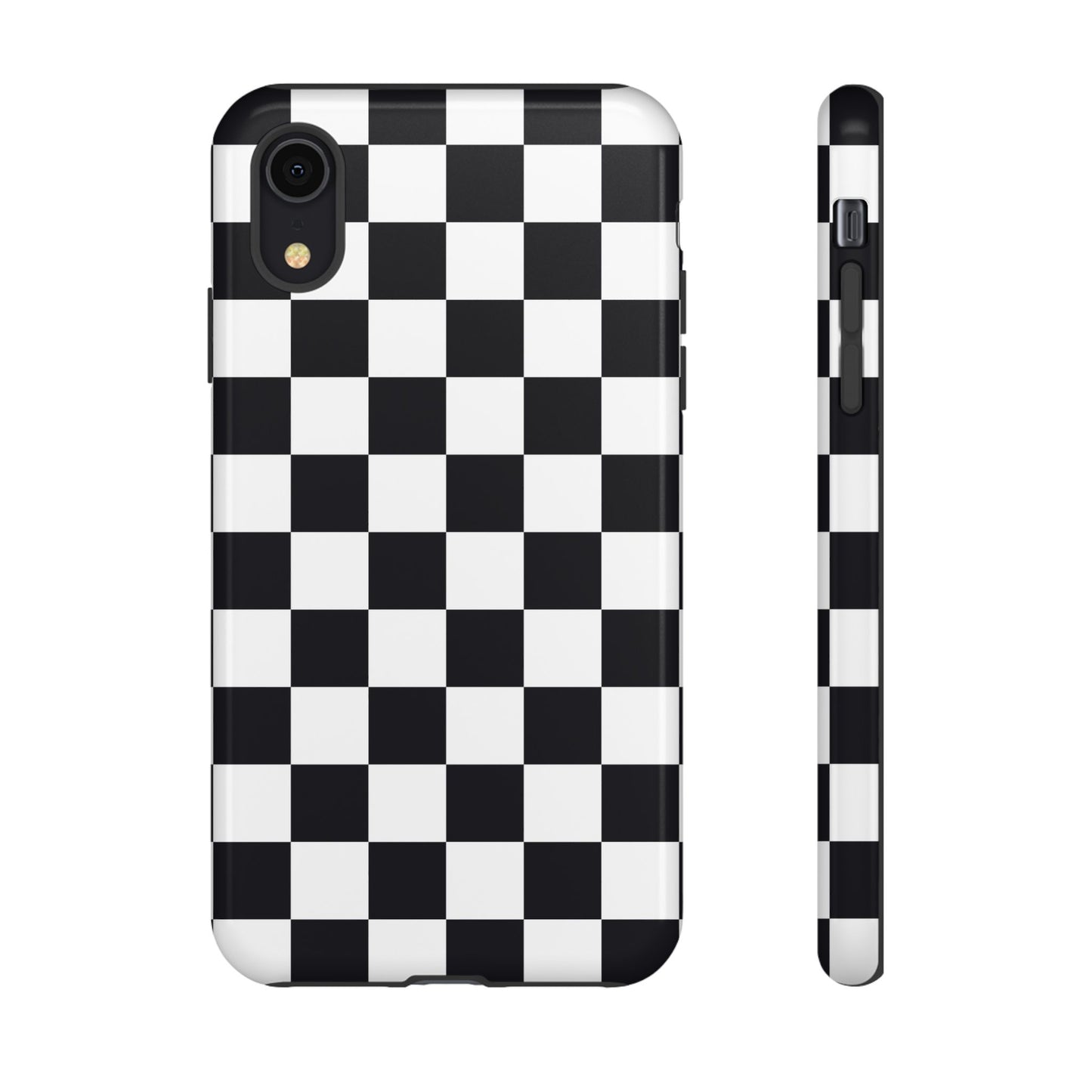 Black & White Checkerboard iPhone Case