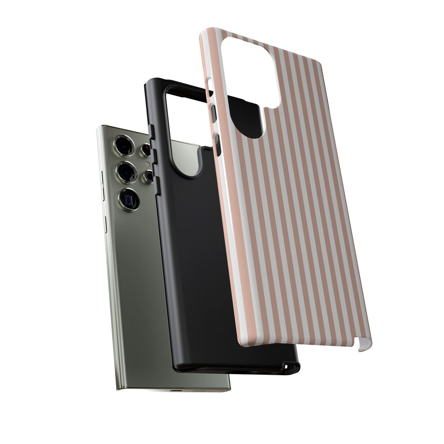 Blush & White Stripe Samsung Case