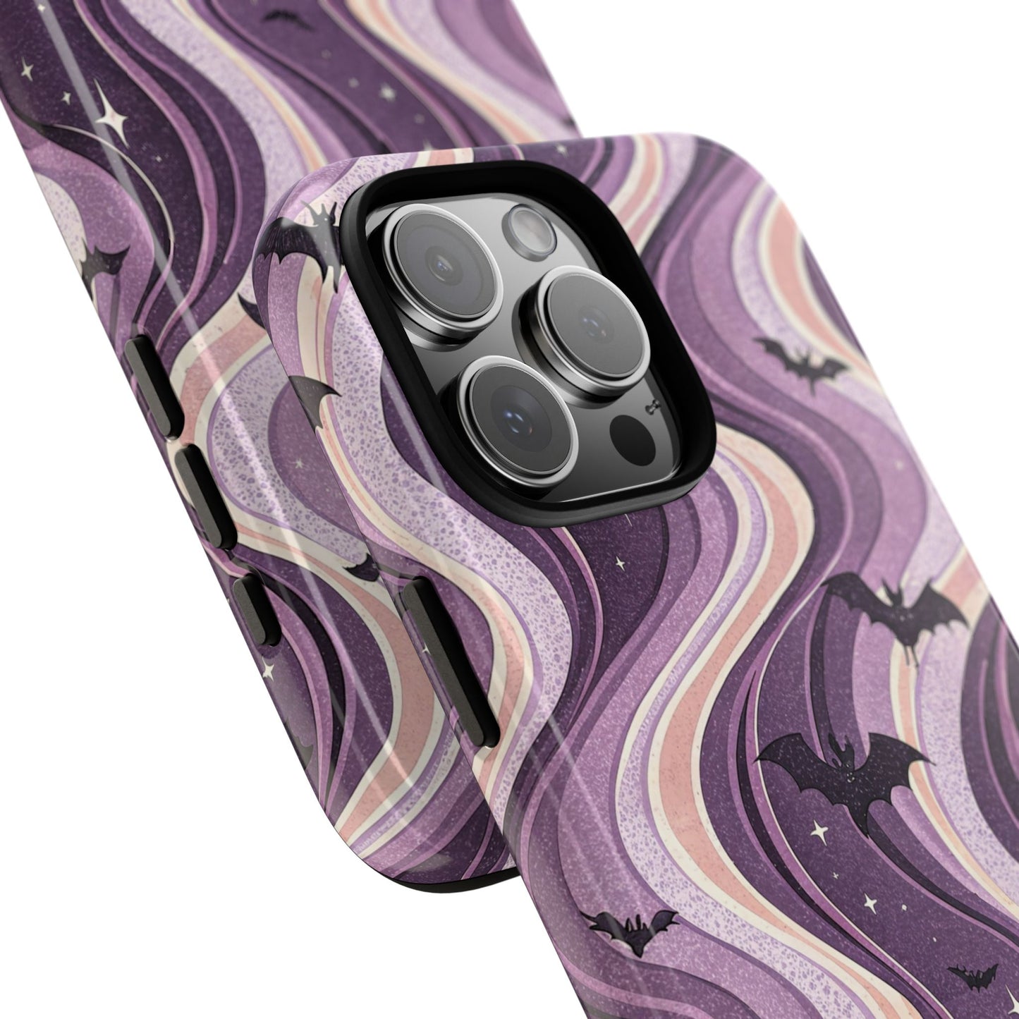 Retro Bats & Swirls iPhone Case
