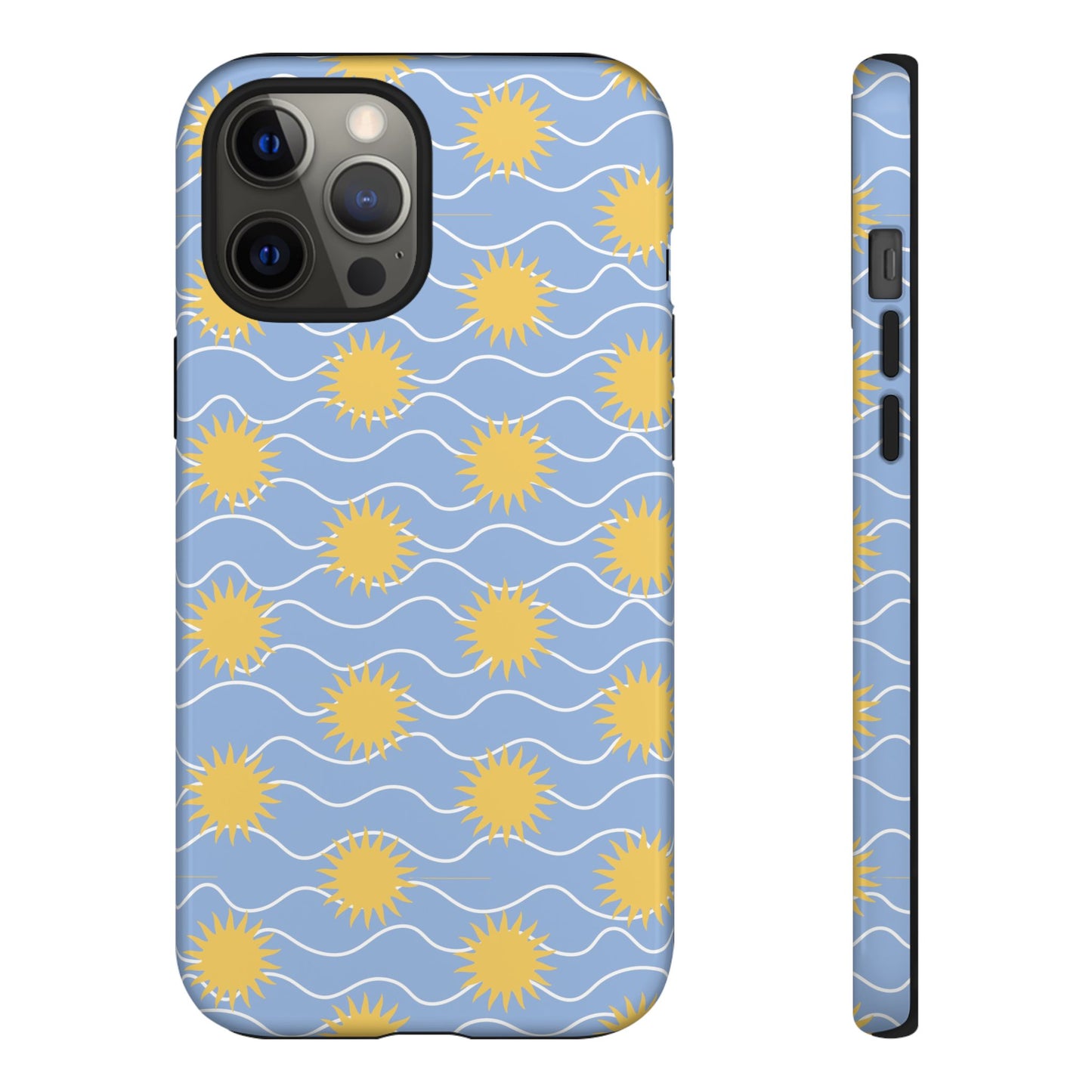 Sunny Waves Blue iPhone Case