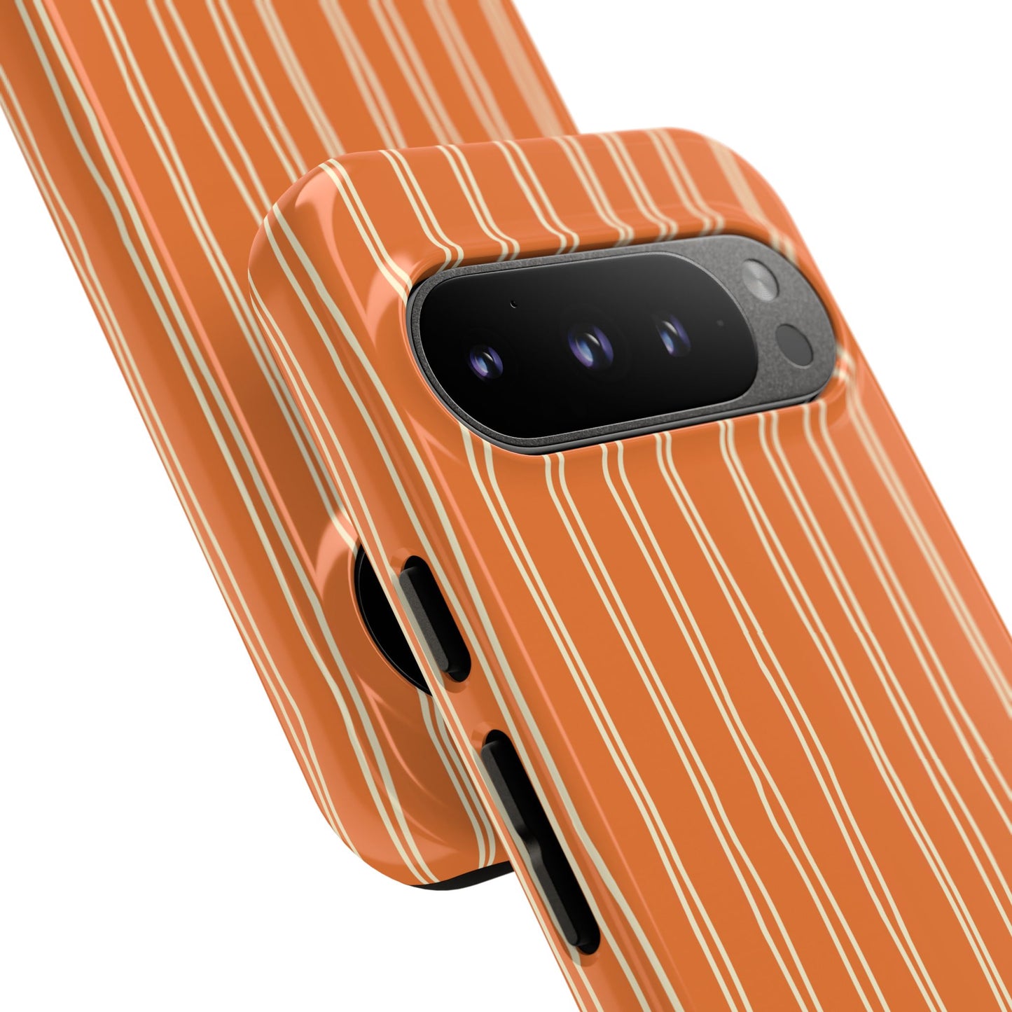 Orange Vertical Stripe Phone Google Pixel Case