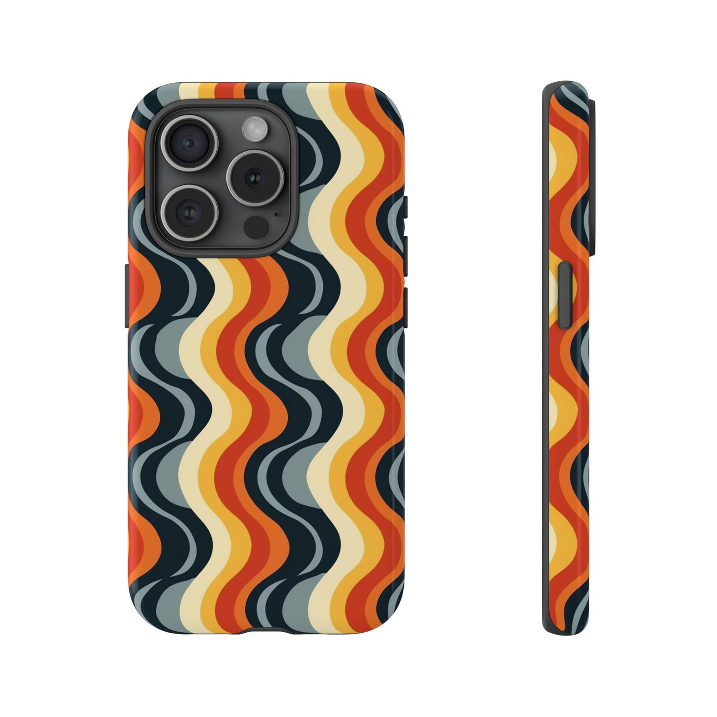 Retro Wavy Stripe iPhone Case