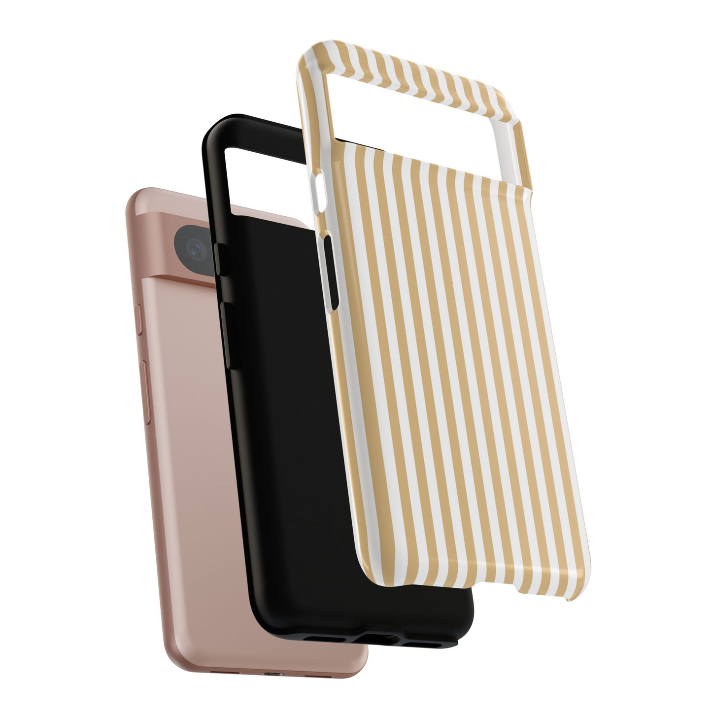 Yellow & White Stripe Google Pixel Case