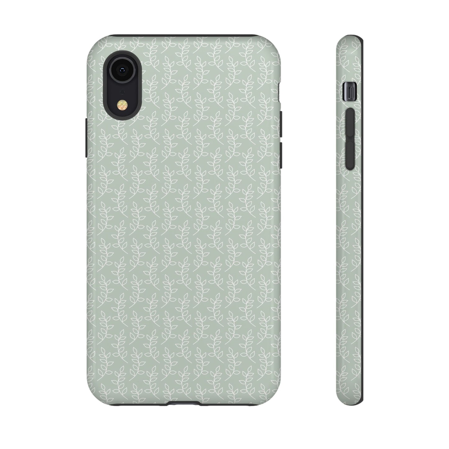 Minimal Leaf Print iPhone Case