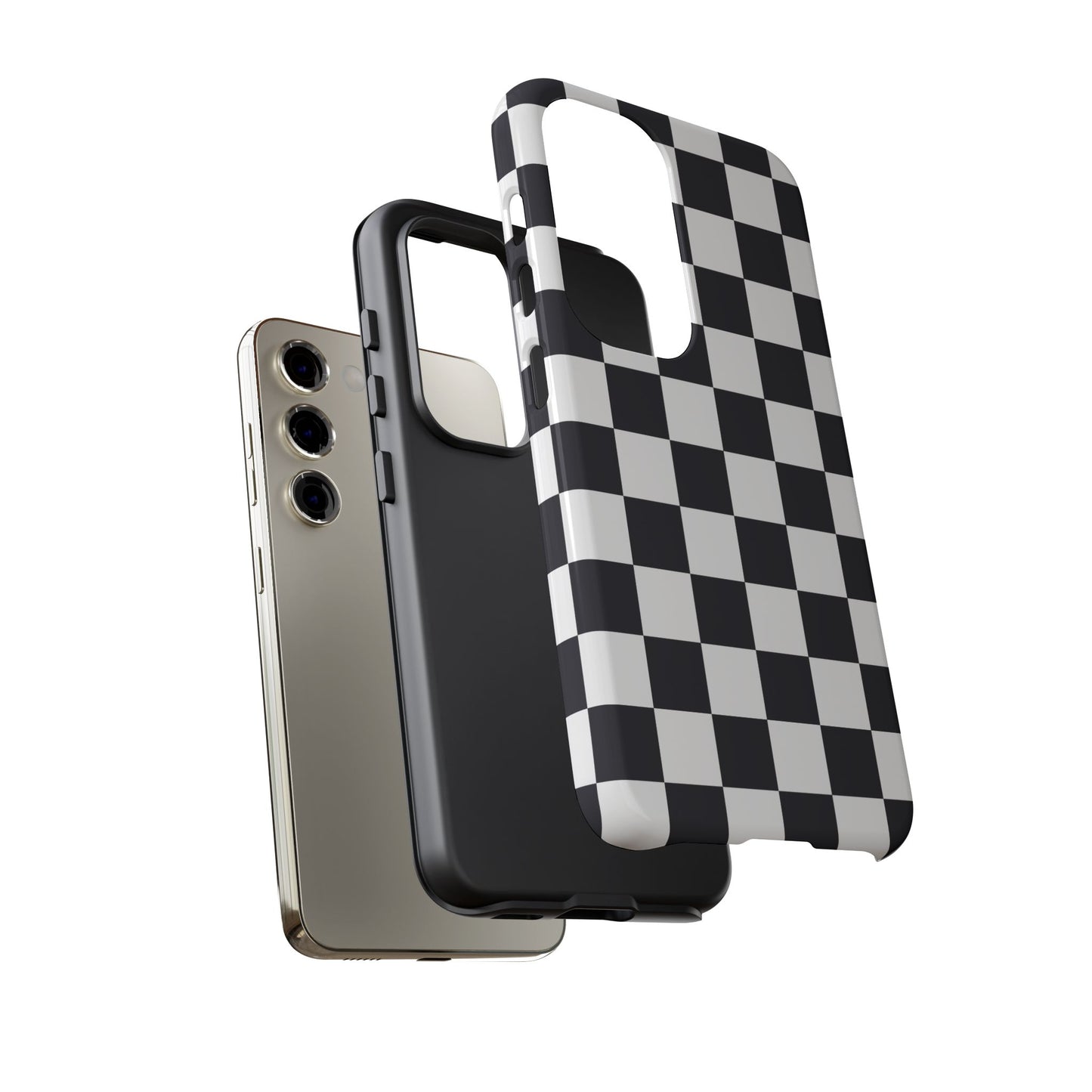 Black & White Checkerboard Samsung Case