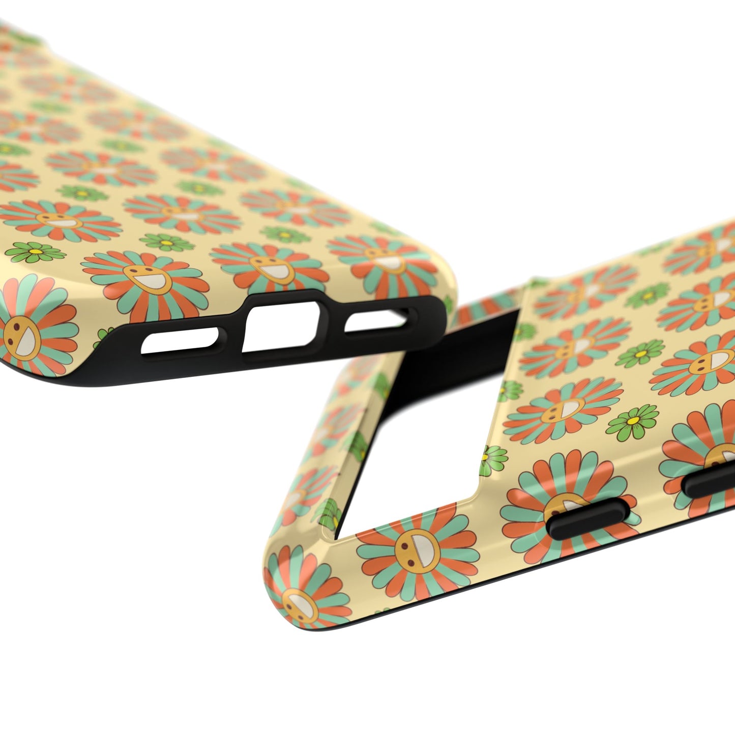 Smiley Retro Floral Google Pixel Case