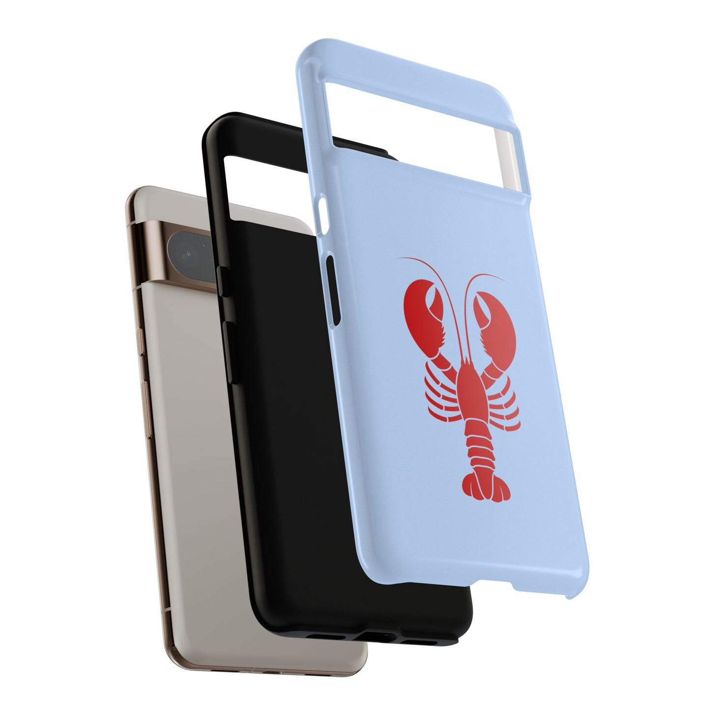 Red Lobster on Sky Blue Google Pixel Case