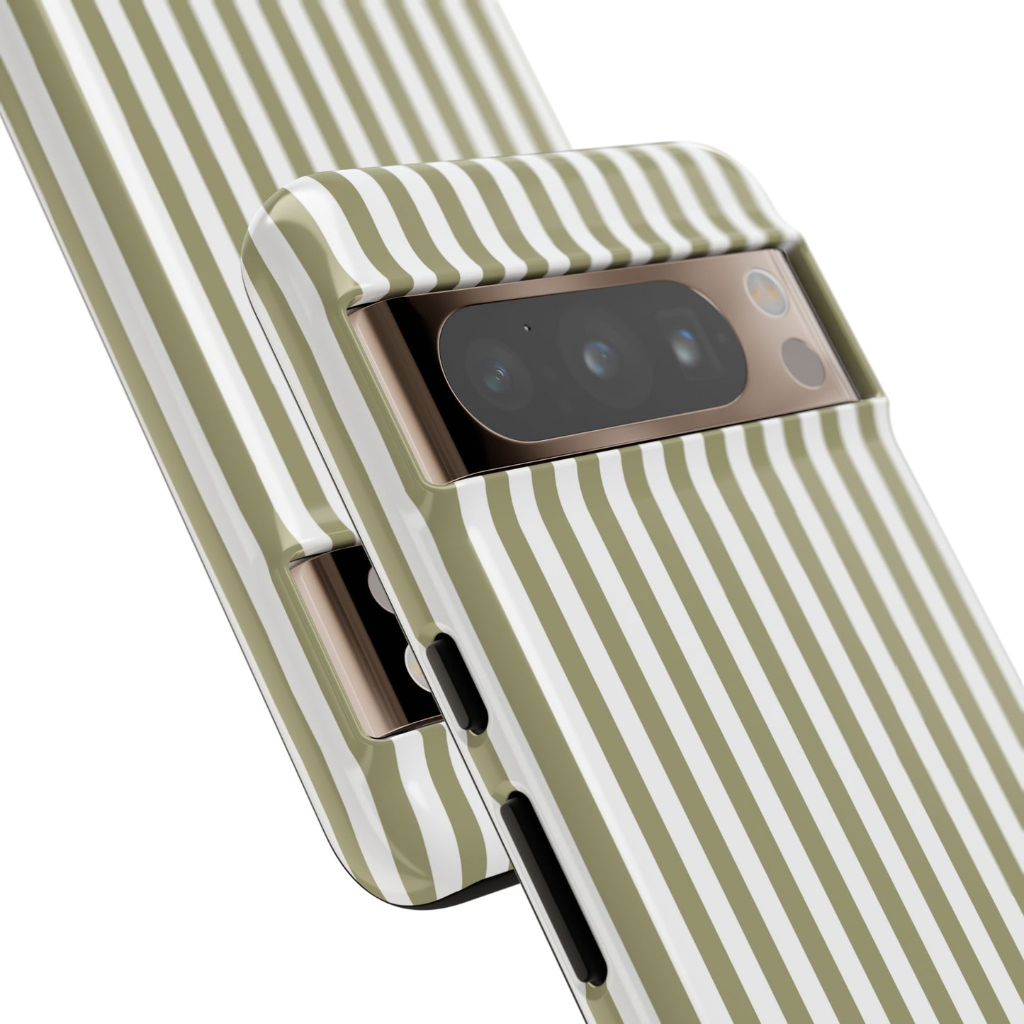 Sage & White Stripe Google Pixel Case