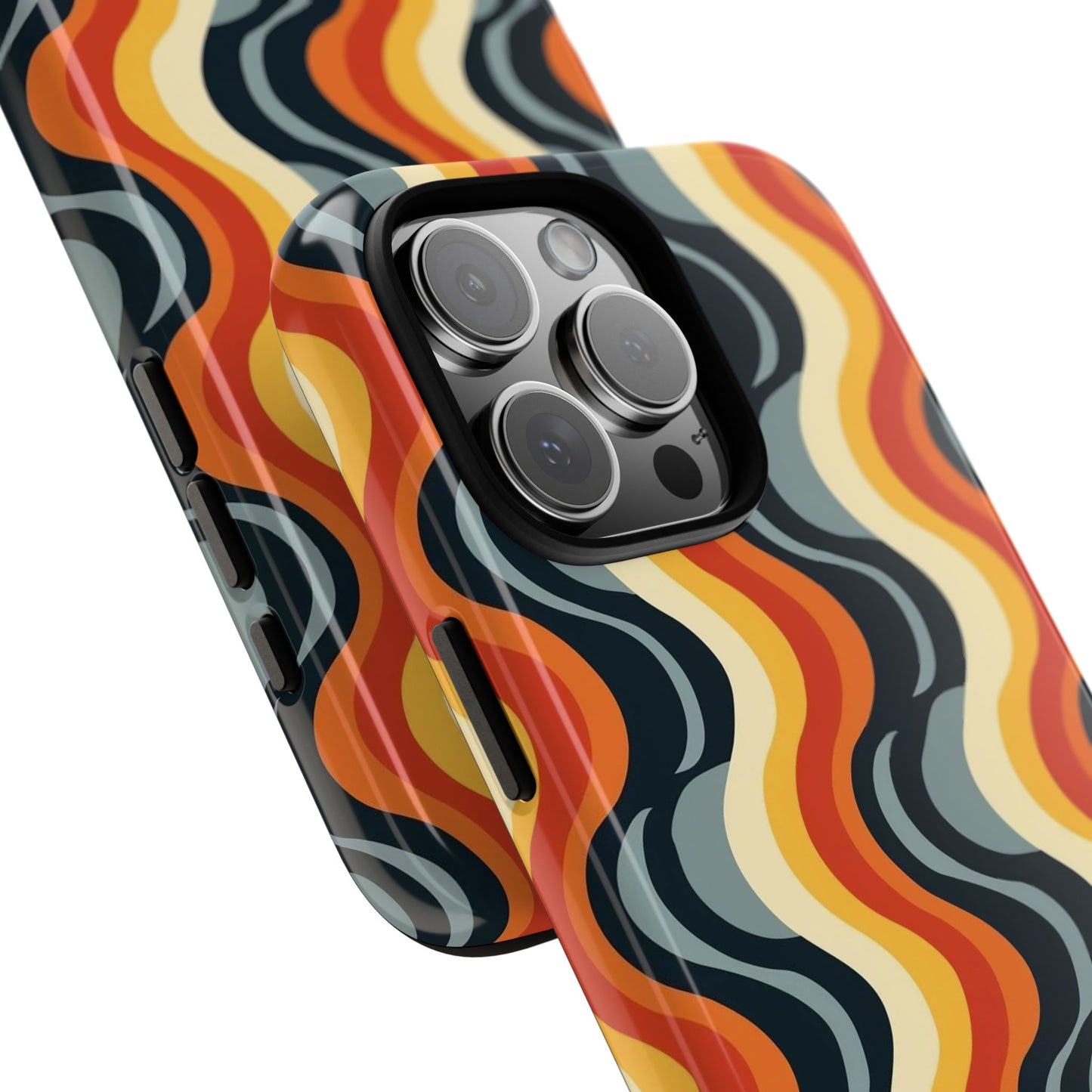 Retro Wavy Stripe iPhone Case