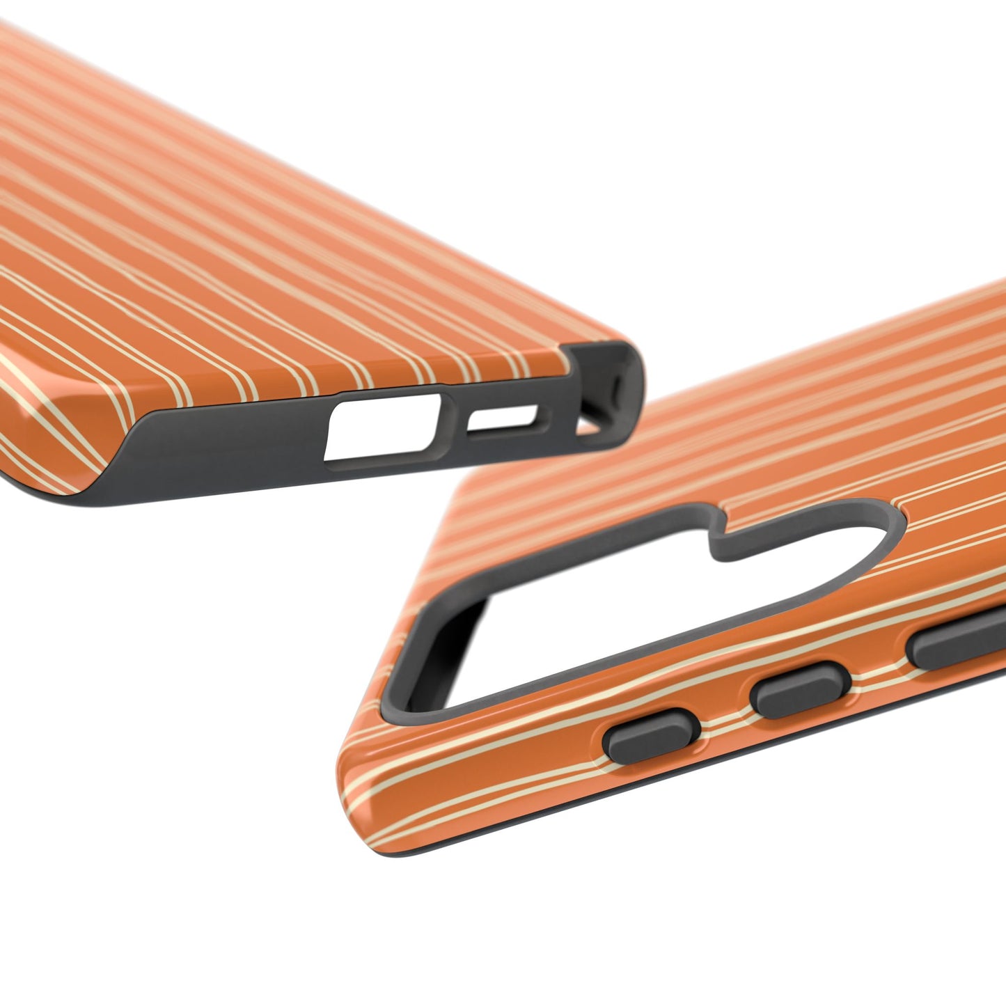 Orange Vertical Stripe Samsung Case