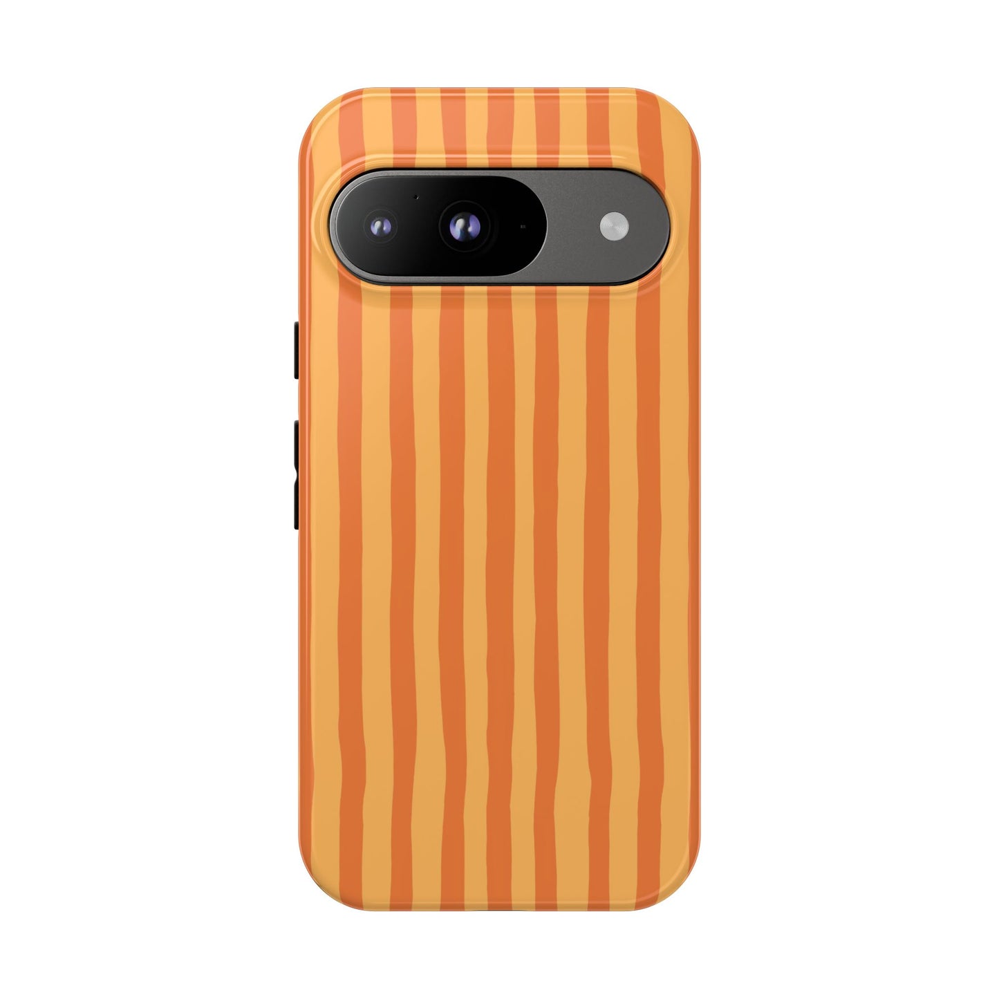 Orange Wavy Stripe Google Pixel Case
