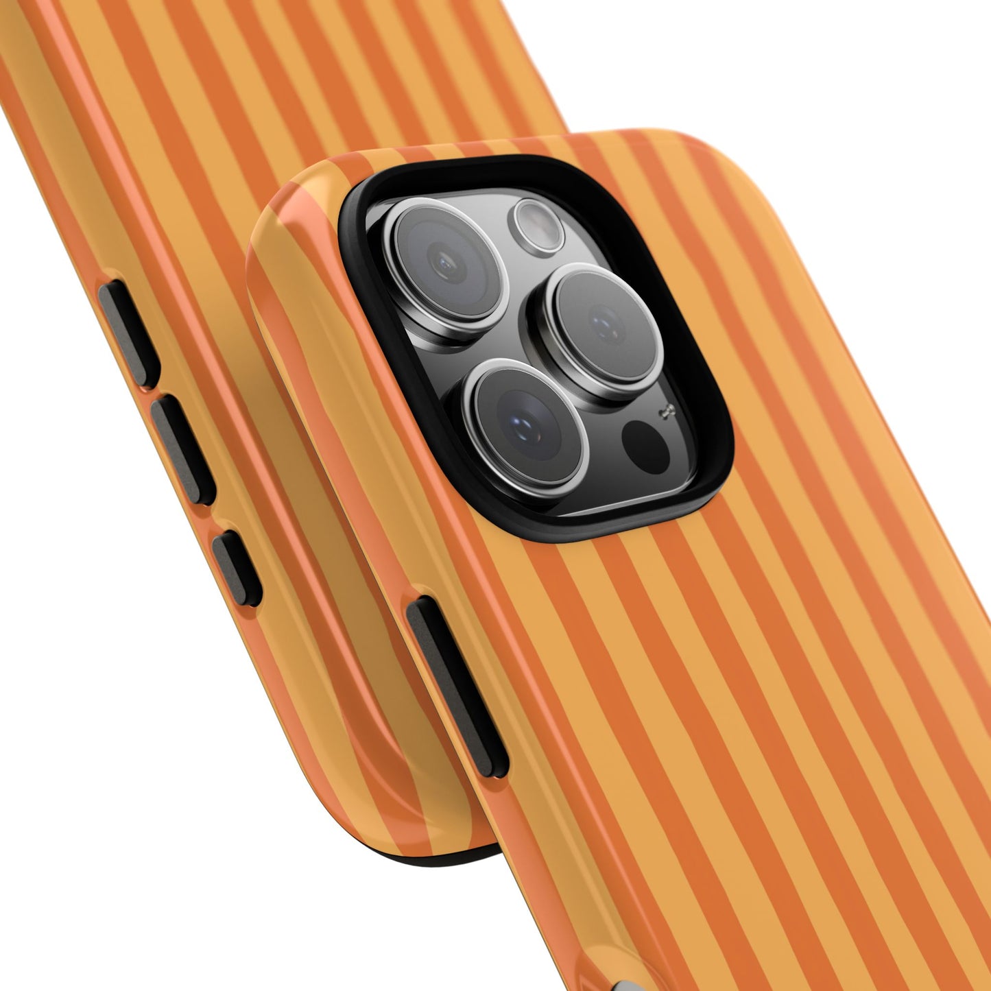 Orange Wavy Stripe iPhone Case