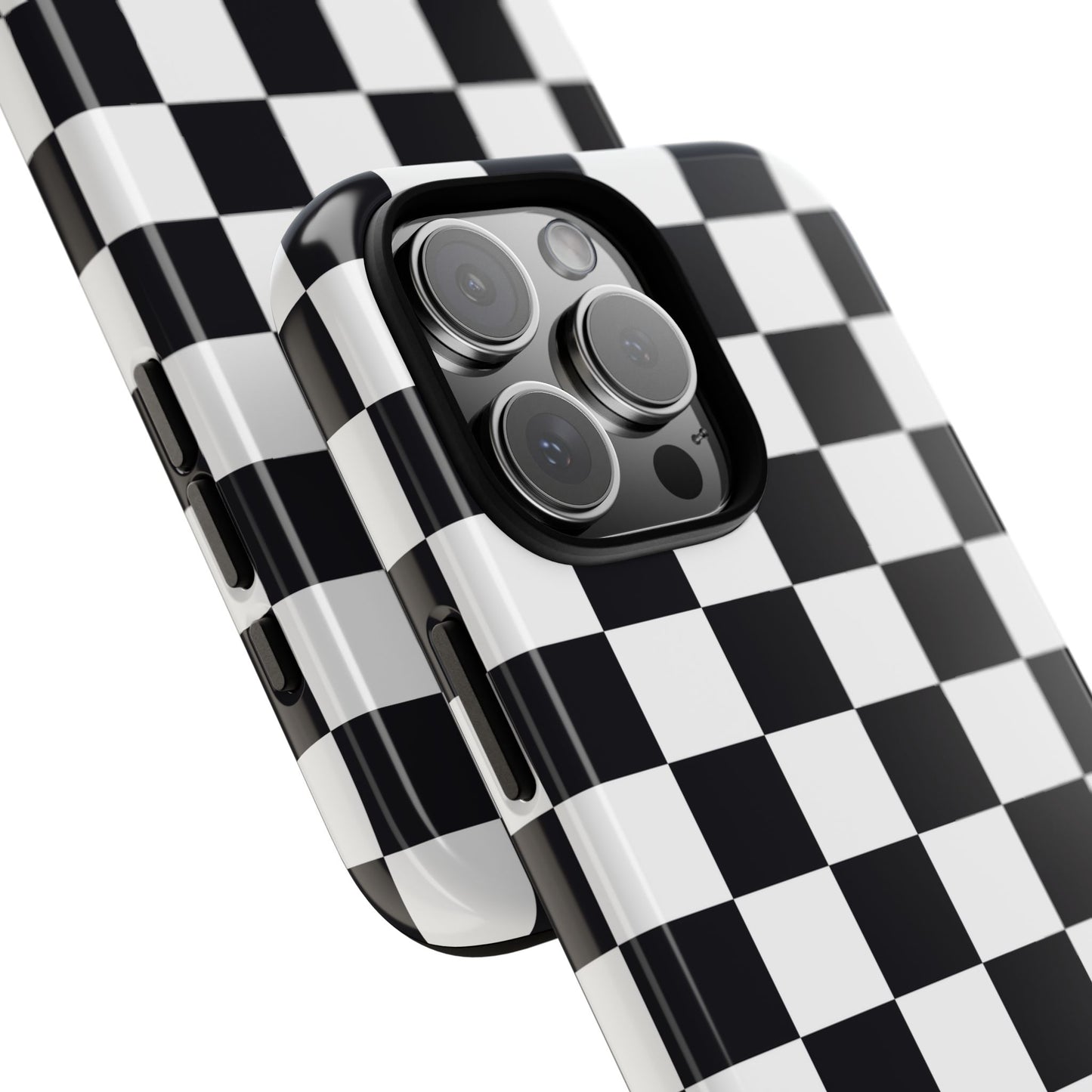 Black & White Checkerboard iPhone Case