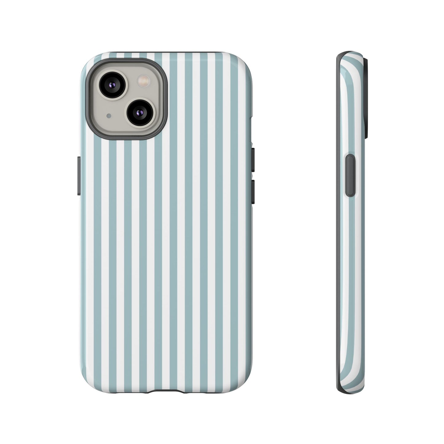 Blue & White Stripe iPhone Case