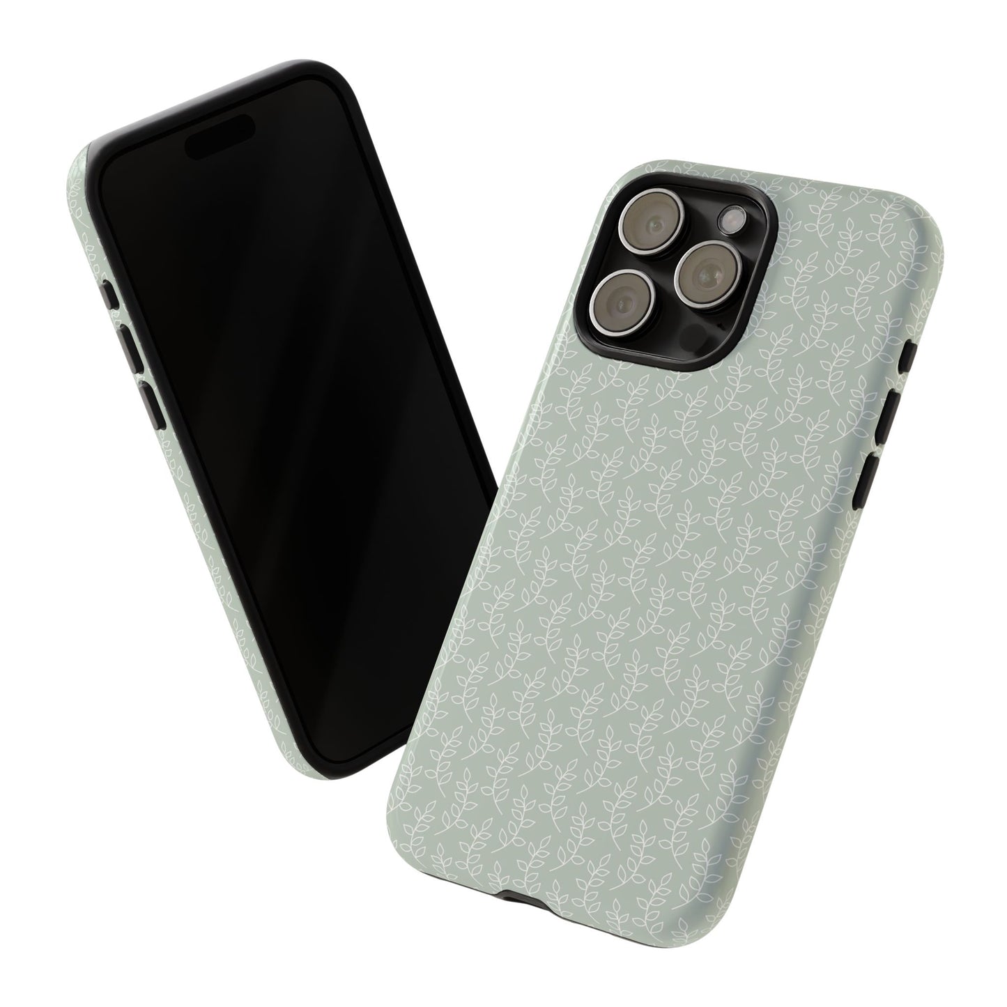 Minimal Leaf Print iPhone Case