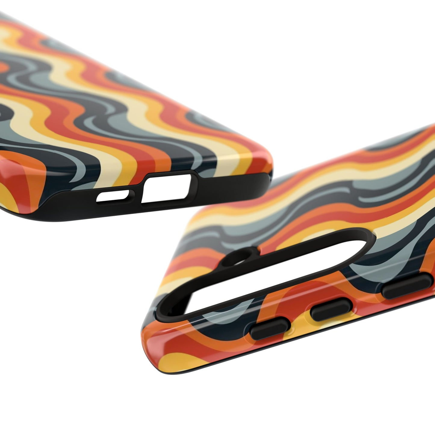 Retro Wavy Stripe Samsung Phone Case