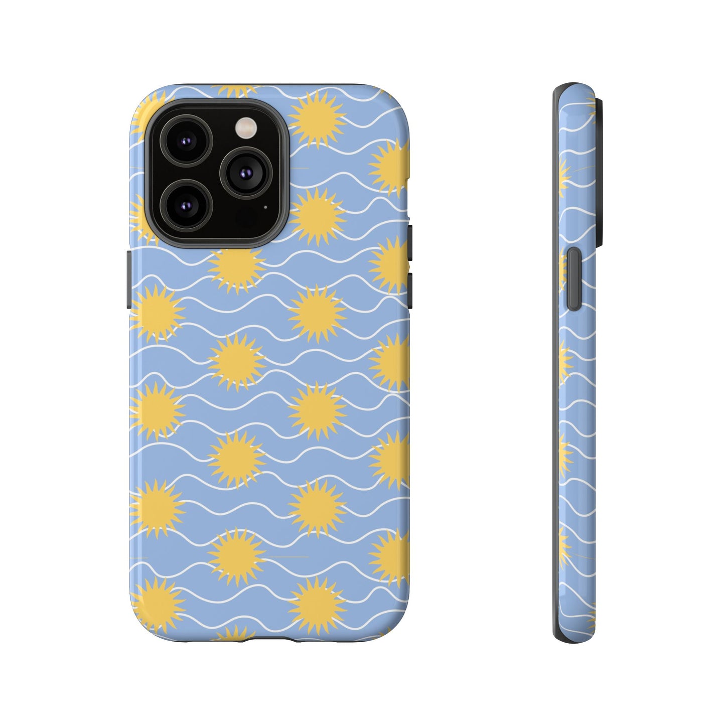Sunny Waves Blue iPhone Case