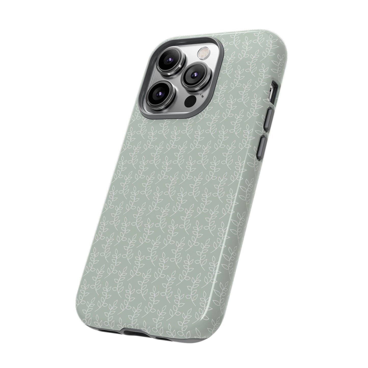 Minimal Leaf Print iPhone Case