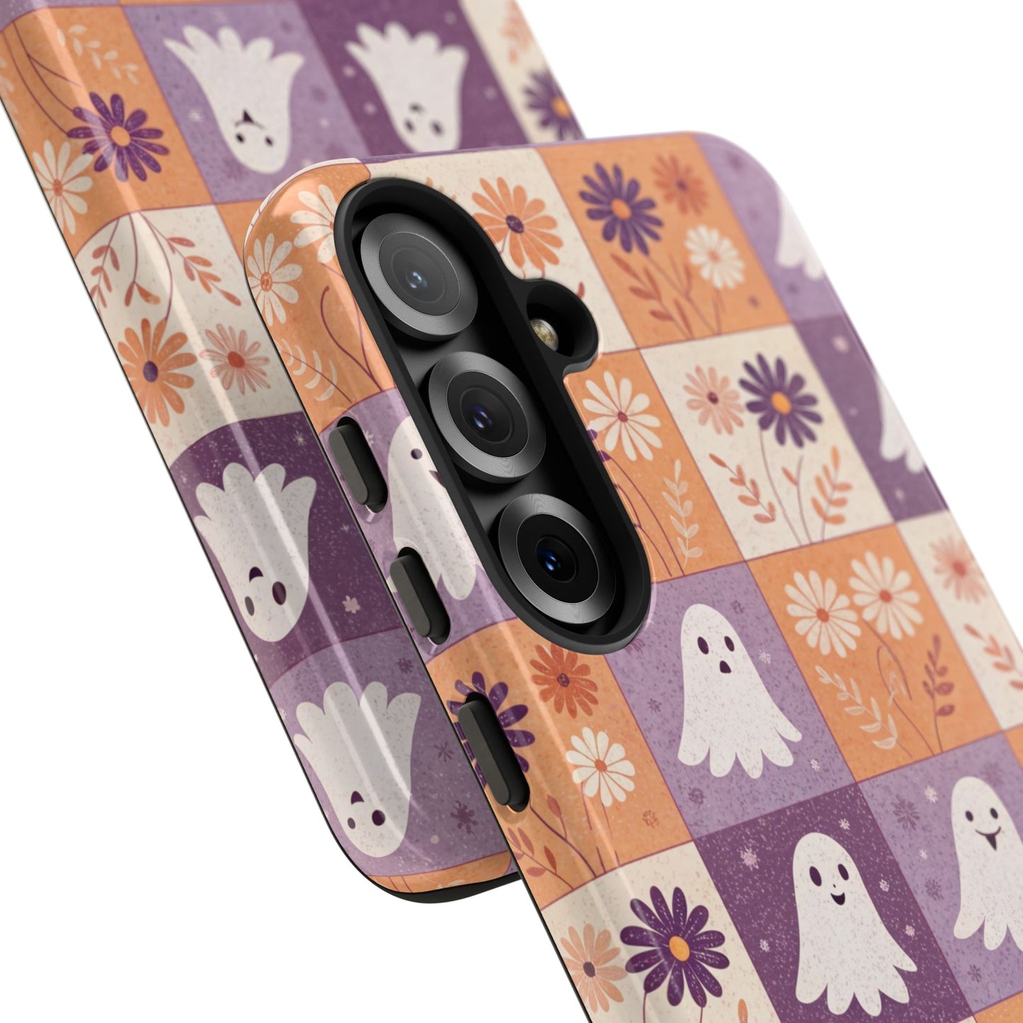 Ghost Floral Checkerboard Samsung Case