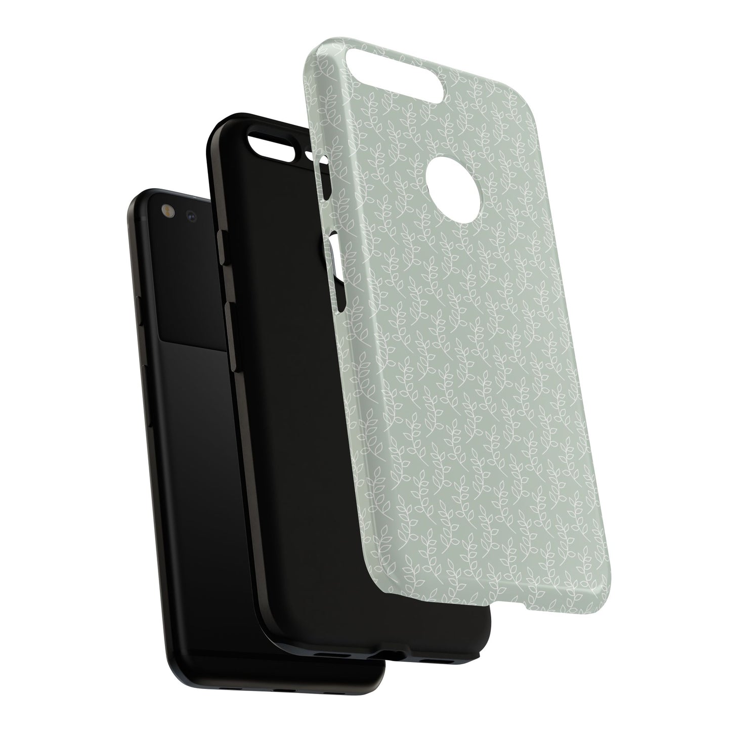 Minimal Leaf Print Google Pixel Case