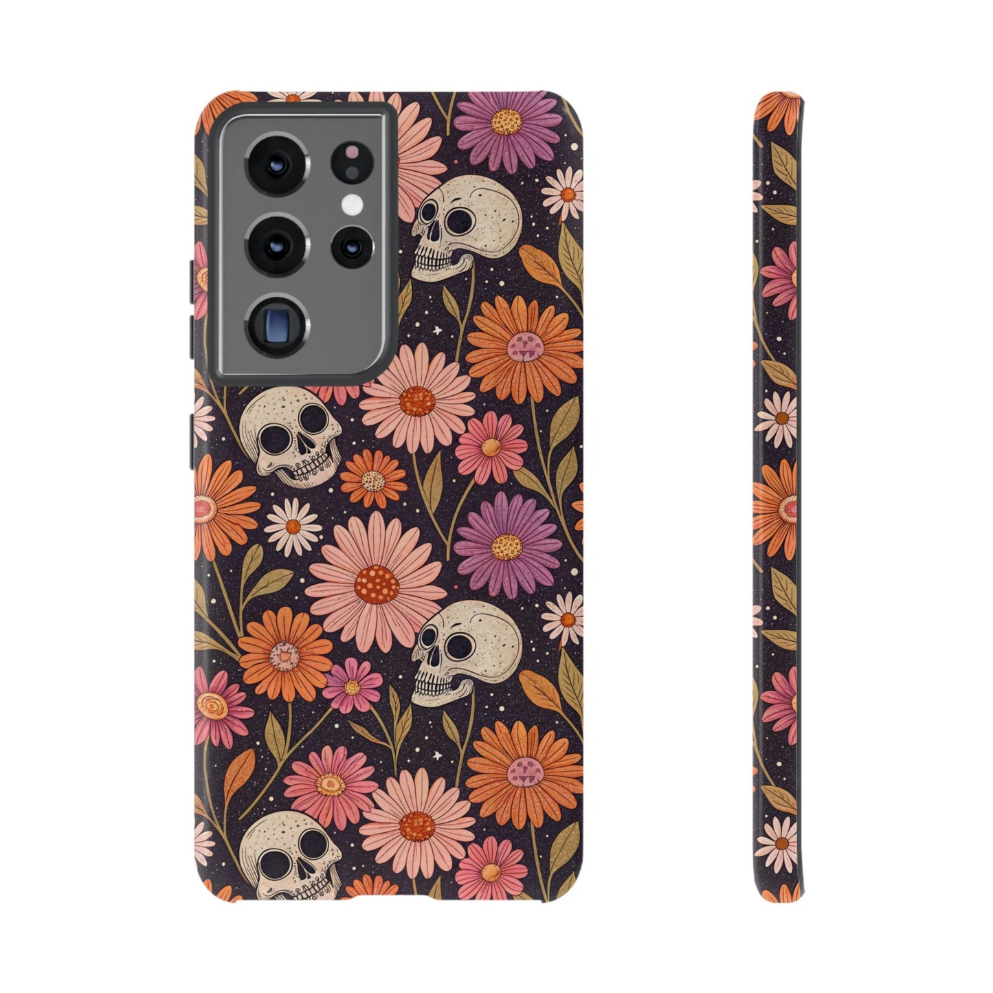 Skulls & Fall Florals Samsung Case