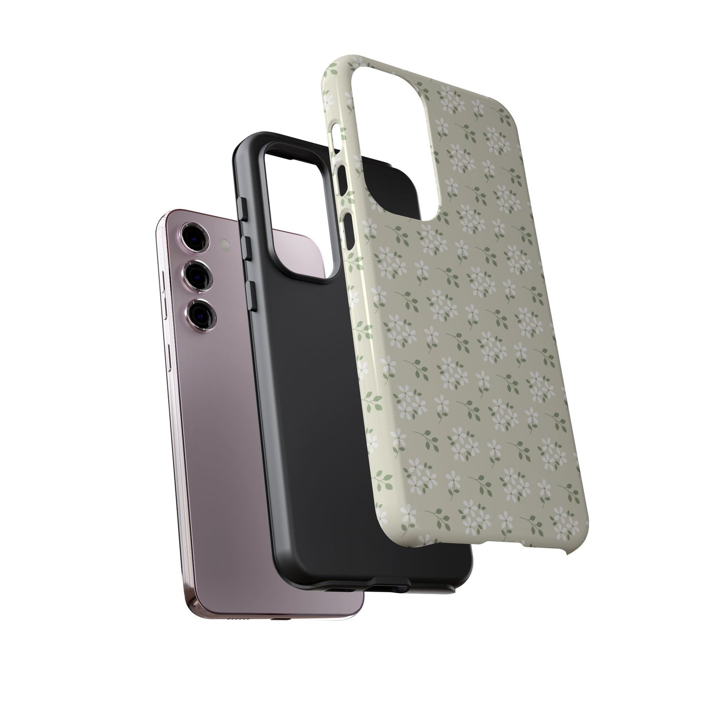 Beige Daisy Bloom Samsung Case