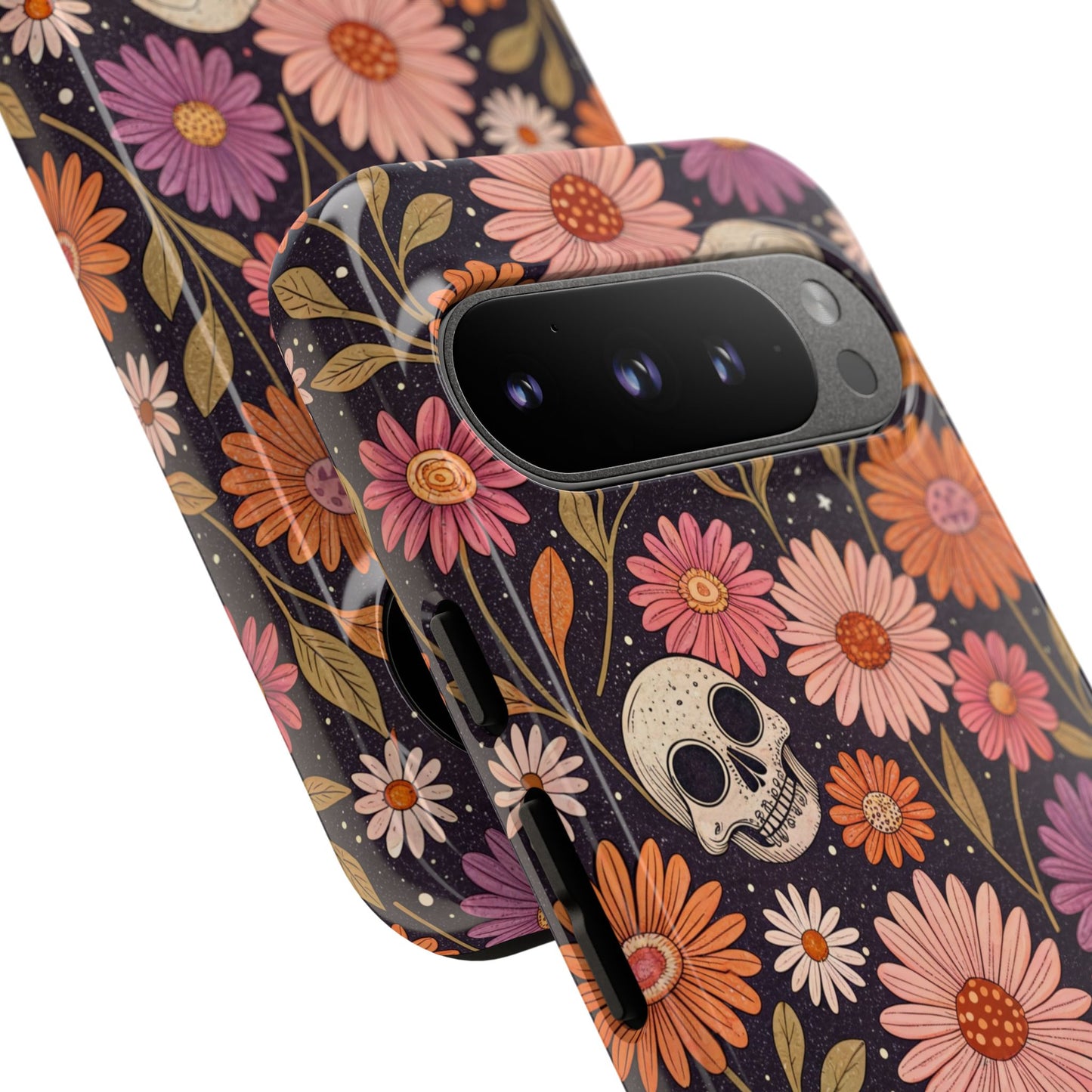 Skulls & Fall Florals Google Pixel Case