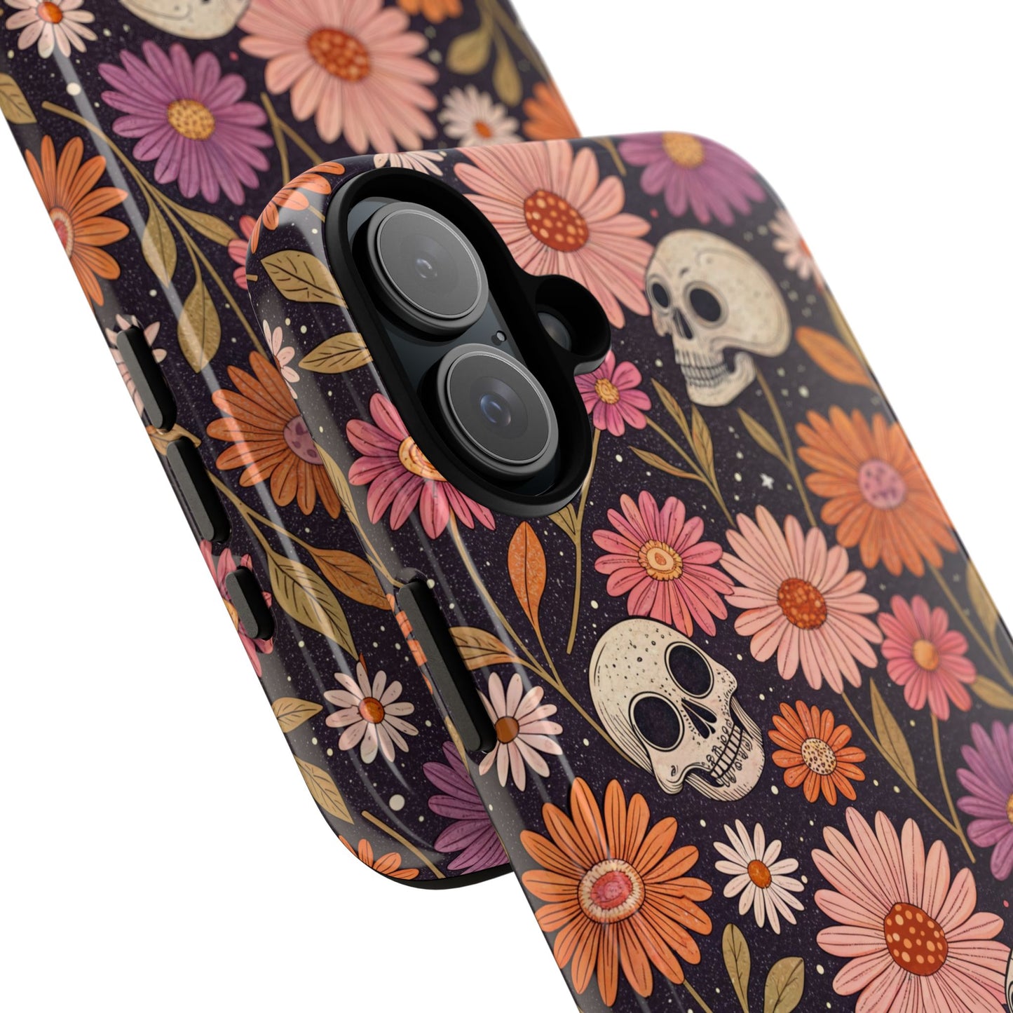 Skulls & Fall Florals iPhone Case