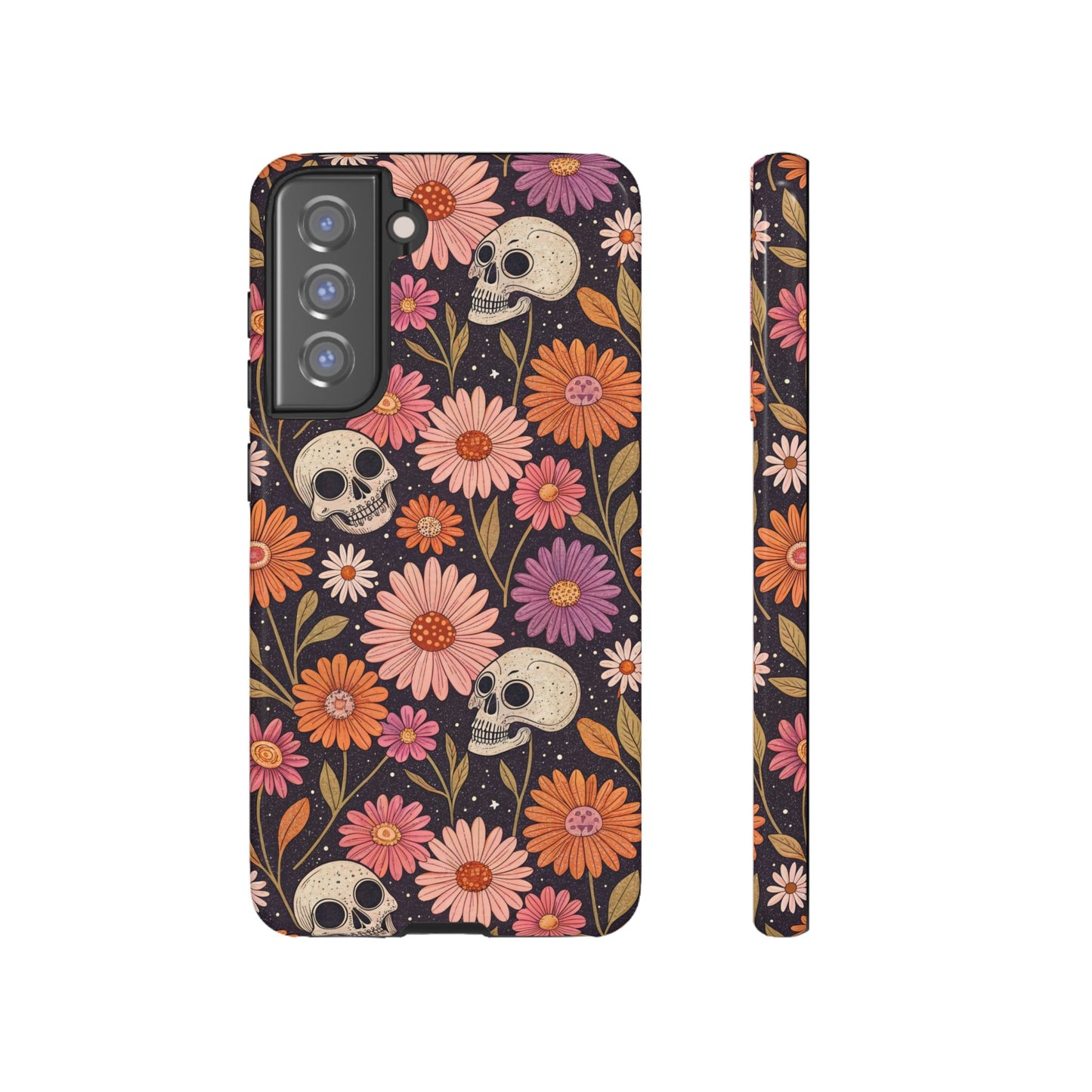 Skulls & Fall Florals Samsung Case