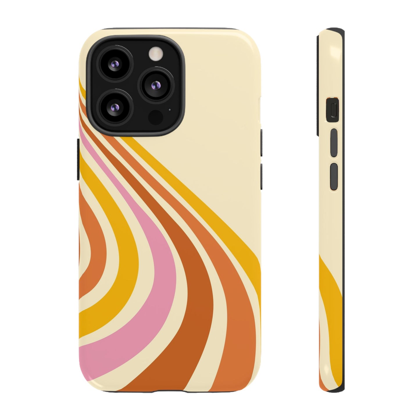 Retro Wave Swirl iPhone Case