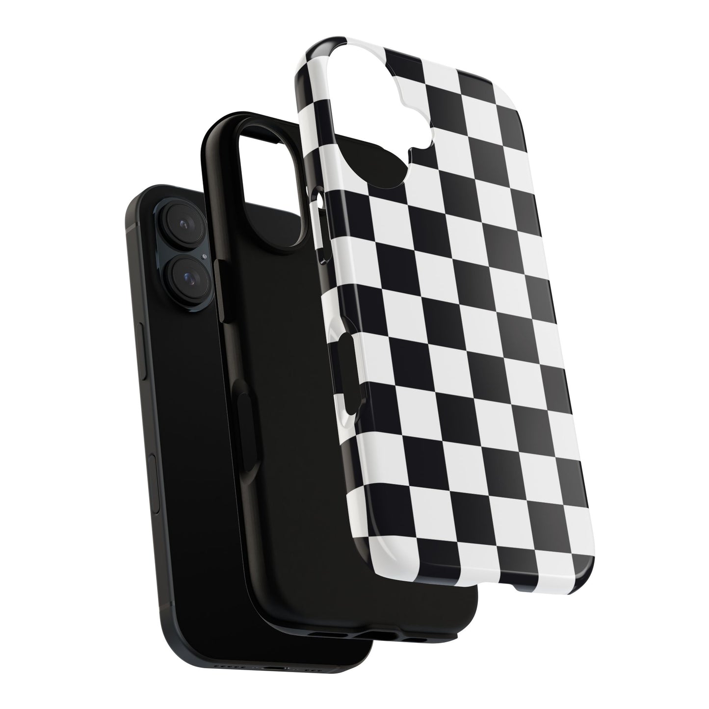 Black & White Checkerboard iPhone Case